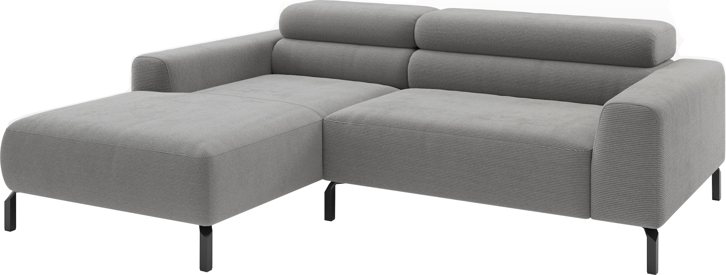 Home affaire Ecksofa »Ecksofa, L-Form,  incl. Kopfteilverstellung, Breite 223 cm« wahlweise elektrische Sitztiefenverstellung