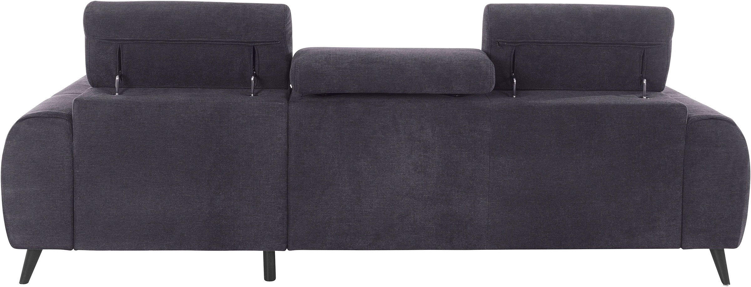 COTTA Ecksofa »Mia L-Form mit 3 Zierkissen«, wahlweise mit Bettfunktion, Bettkasten, Beleuchtung & Wireless-Charger