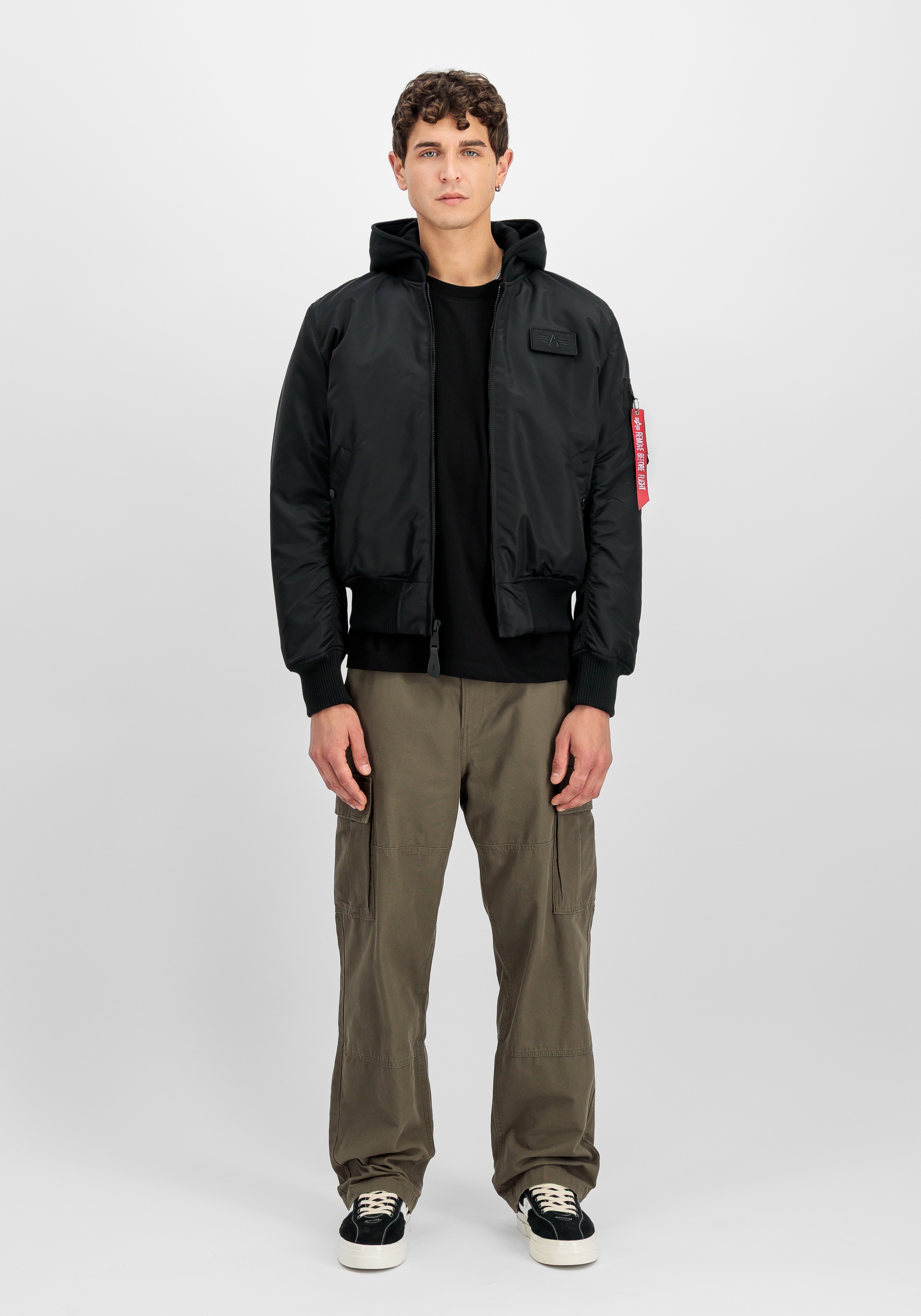 Alpha Industries Bomberjacke »Alpha Industries Men - Bomber Jackets MA-1 Zip Hood Backprint«