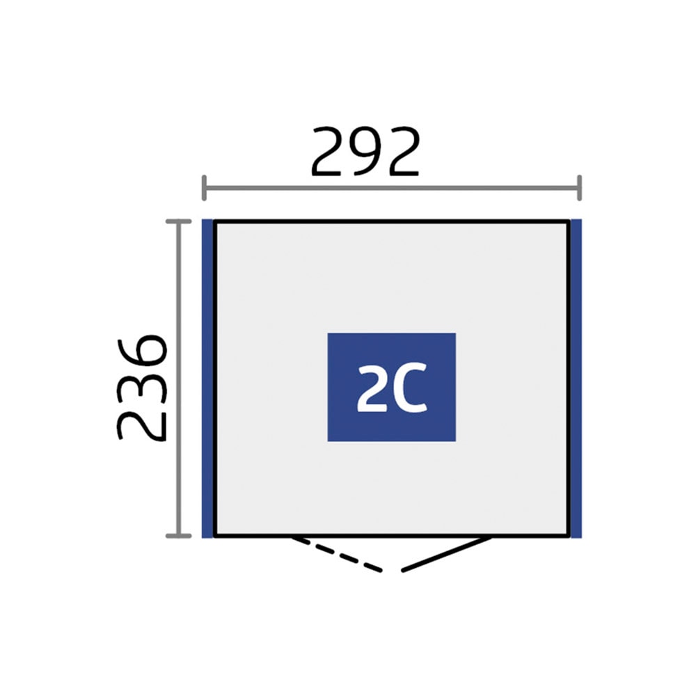 Biohort Gerätehaus »NEO Gr. 2C, verschiedene Farben« stylisches Gartenhaus mit Flachdach