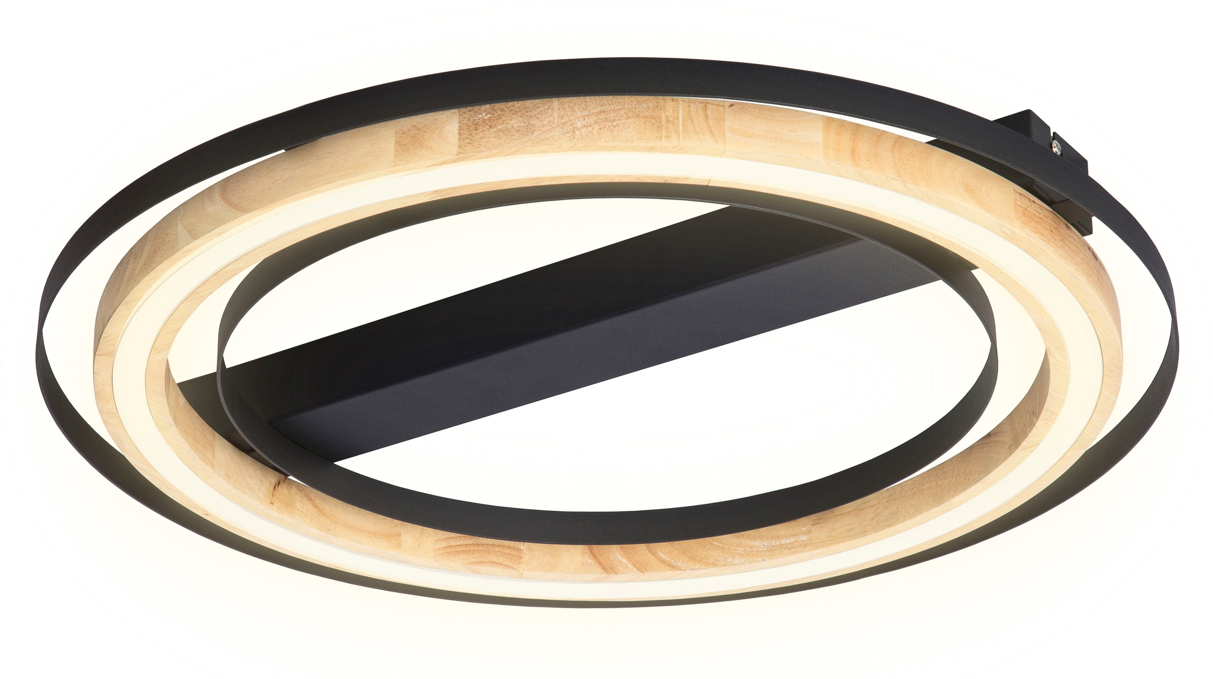 NOWA Deckenleuchte »RILAS« LED-Modul 4 Stk. Warmweiß Deckenlampe, Bambus, D günstig online kaufen