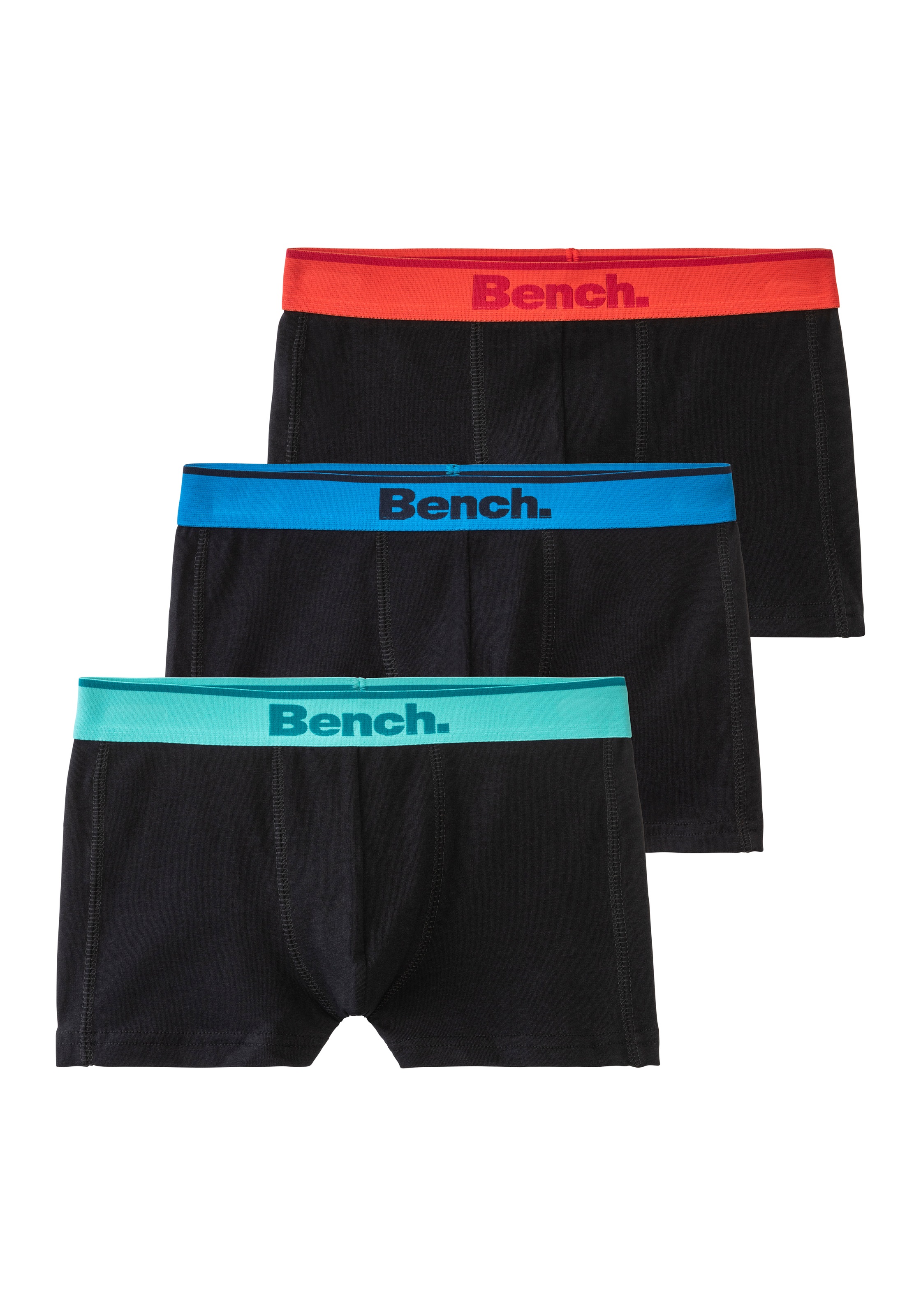 Bench. Boxer »Boxershorts für Jungen« Packung, 3 Stk. mit Ziernähten vorn