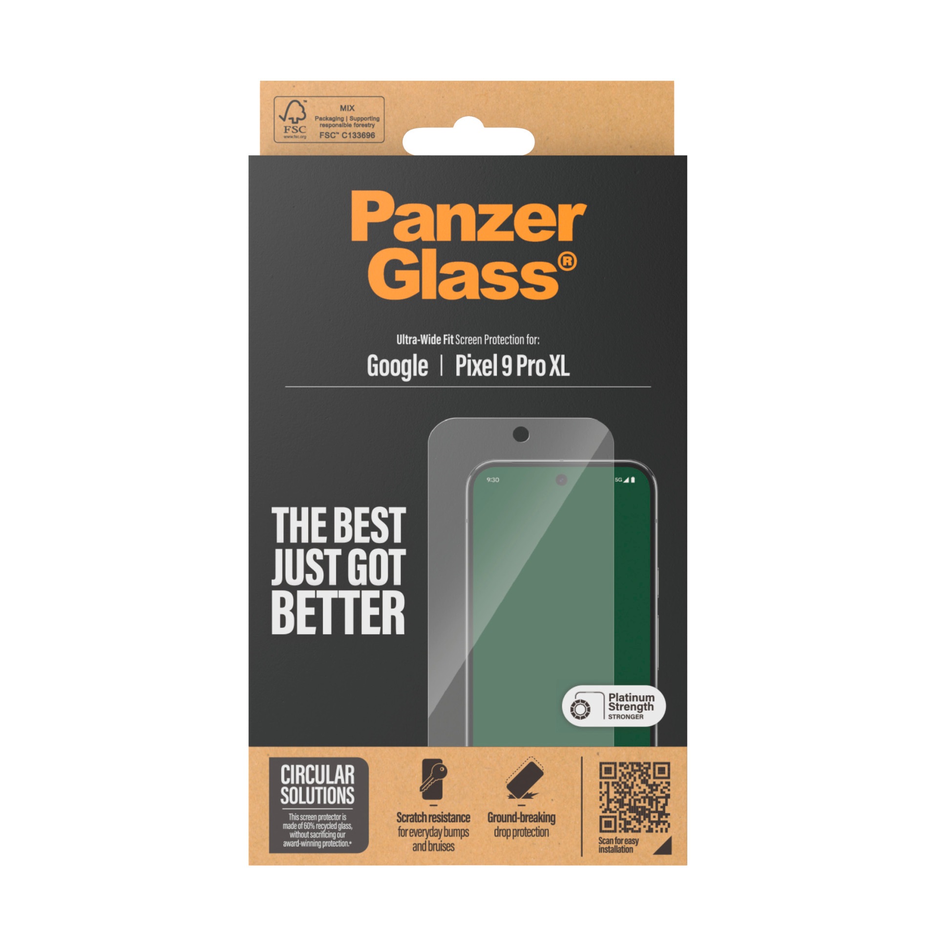 SAFE by PanzerGlass Displayschutzglas »Ultra-Wide Fit Screen Protection« für Google Pixel 9 Pro XL Displayschutzfolie, Schutzfolie, Bildschirmschutz, kratz- & stoßfest