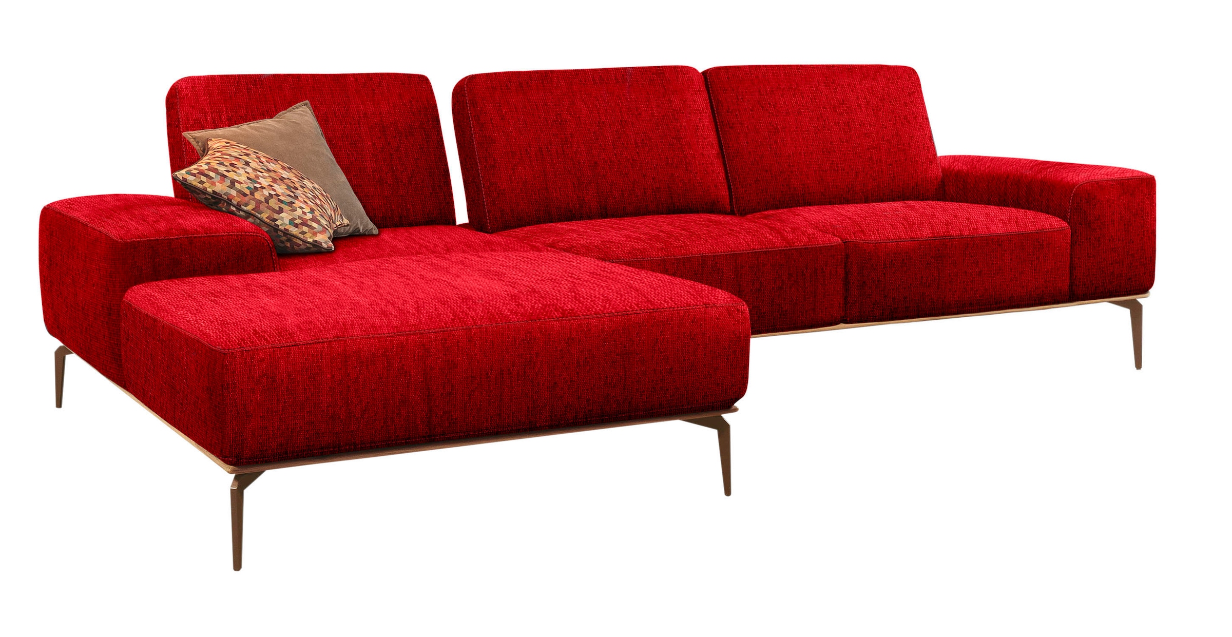 W.SCHILLIG Ecksofa "run, Designsofa mit tollem Sitzkomfort, bequem, L-Form" günstig online kaufen