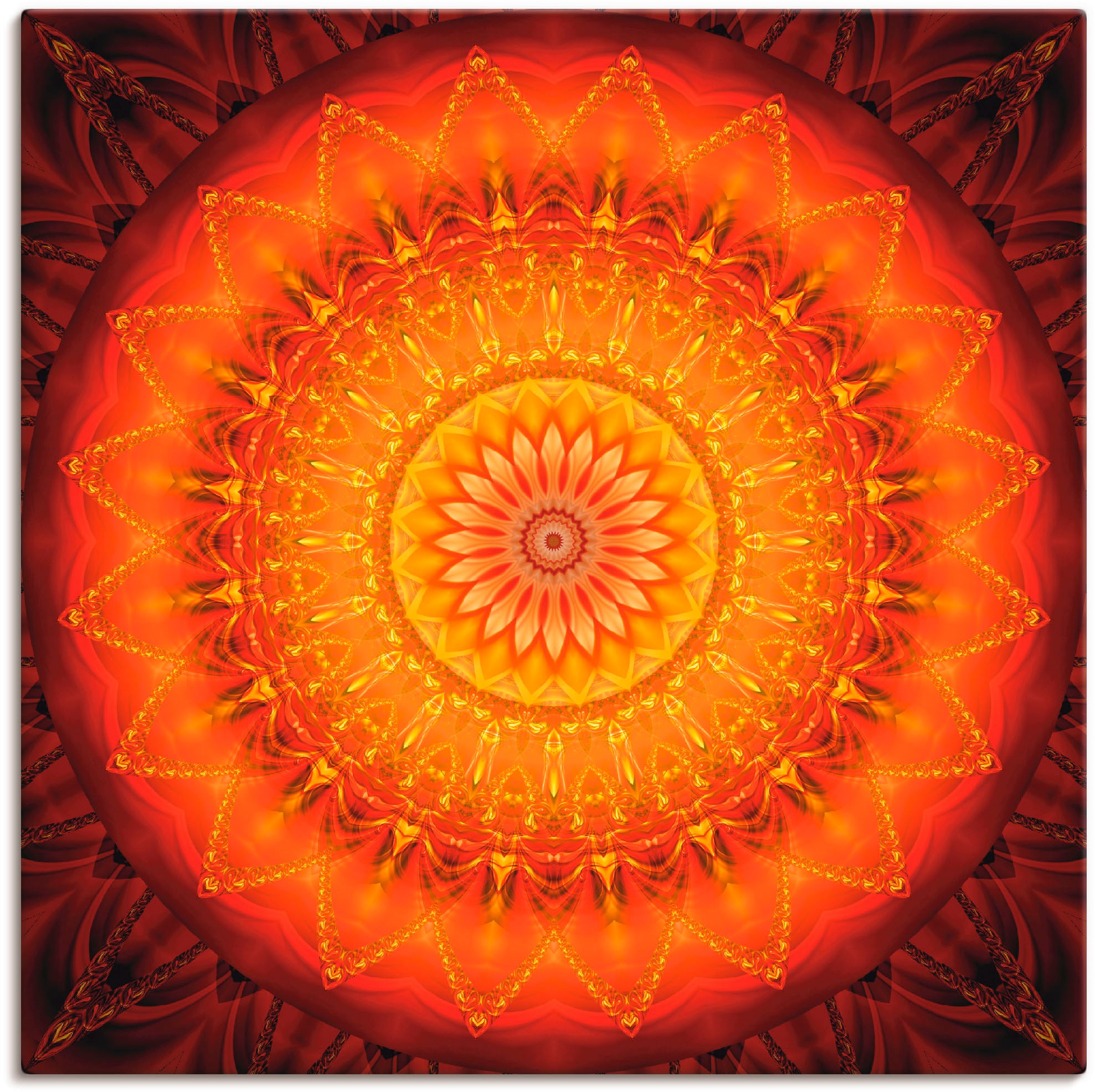 Artland Wandbild »Mandala Energie 1«, Muster, (1 St.), als Leinwandbild, Po günstig online kaufen