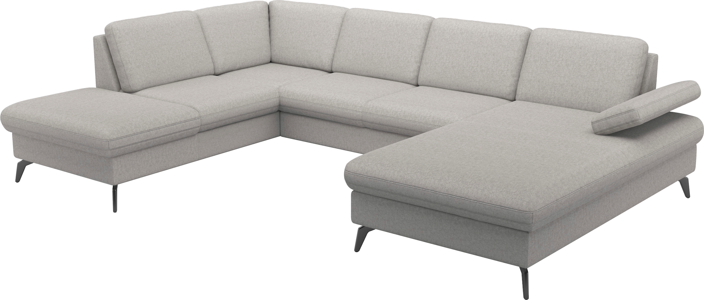 sit&more Wohnlandschaft »Morris Jubi U-Form, B: 300 cm« mit Armteilfunktion & 1 Zierkissen, optional Bettfunktion