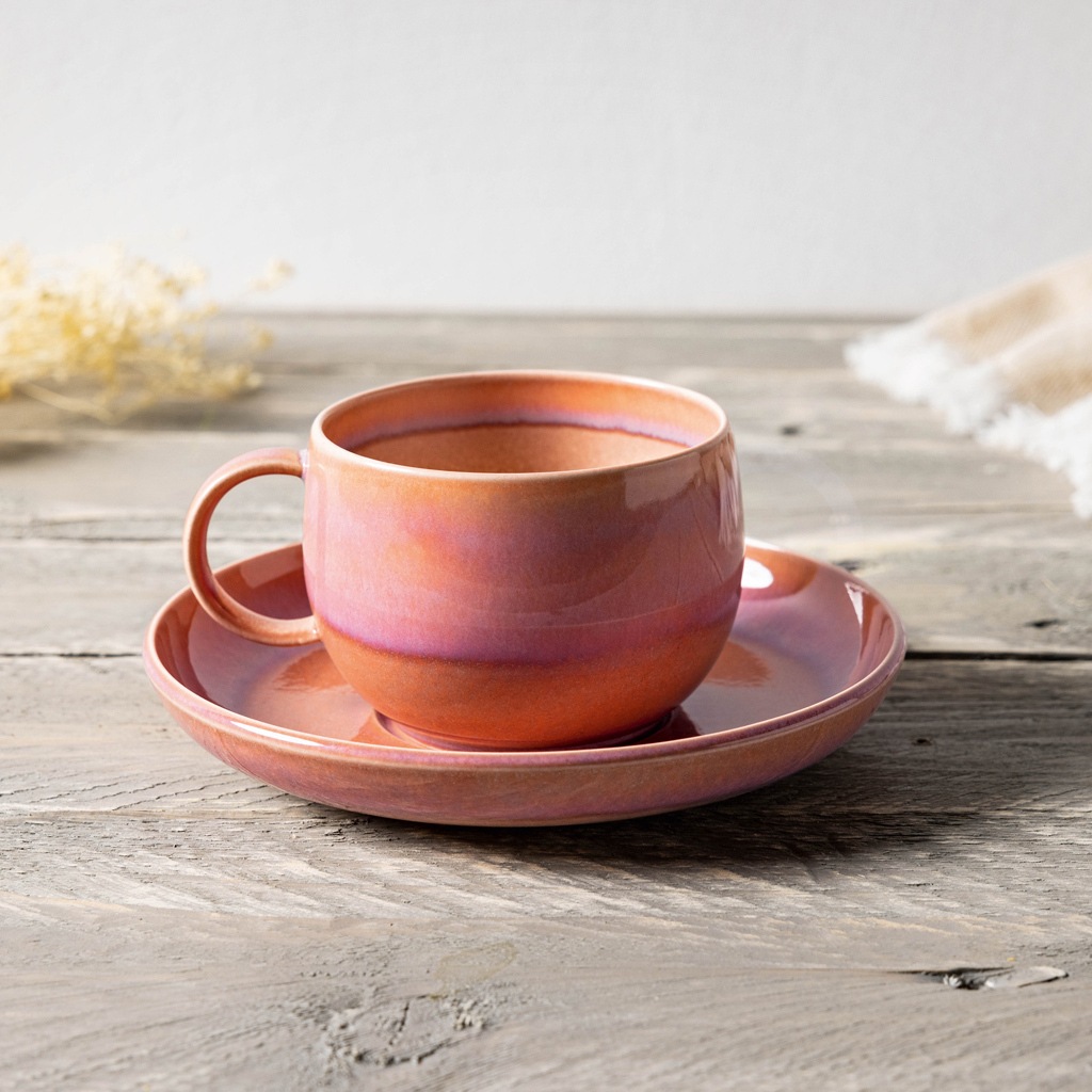 like. by Villeroy & Boch Tasse »Kaffeetassen Perlemor Coral 190 ml 6er Set günstig online kaufen