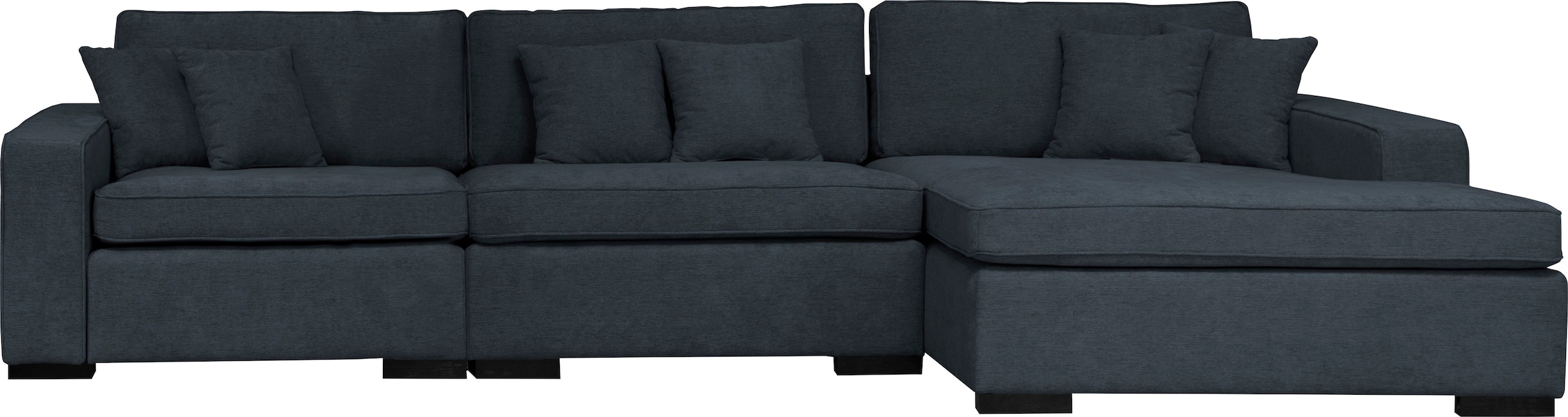 Home affaire Ottomane »Skara L-Form«, Lounge-Sofa mit Federkernpolsterung, günstig online kaufen