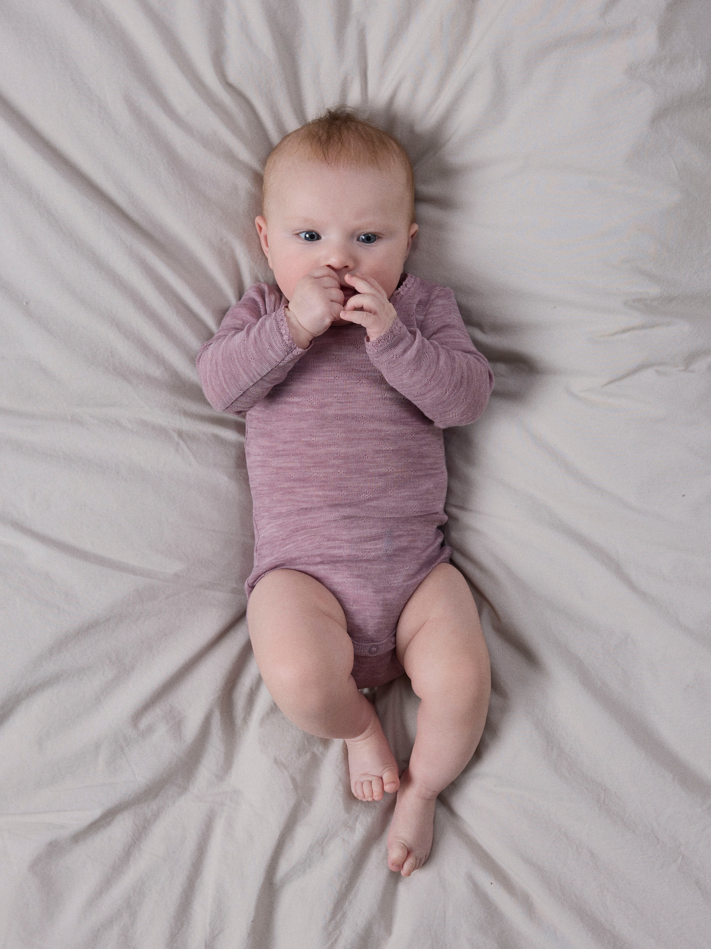 Name It Langarmbody »NBFWANG WOOL NEEDLE LS BODY SOLID NOOS« aus reiner Merinowolle