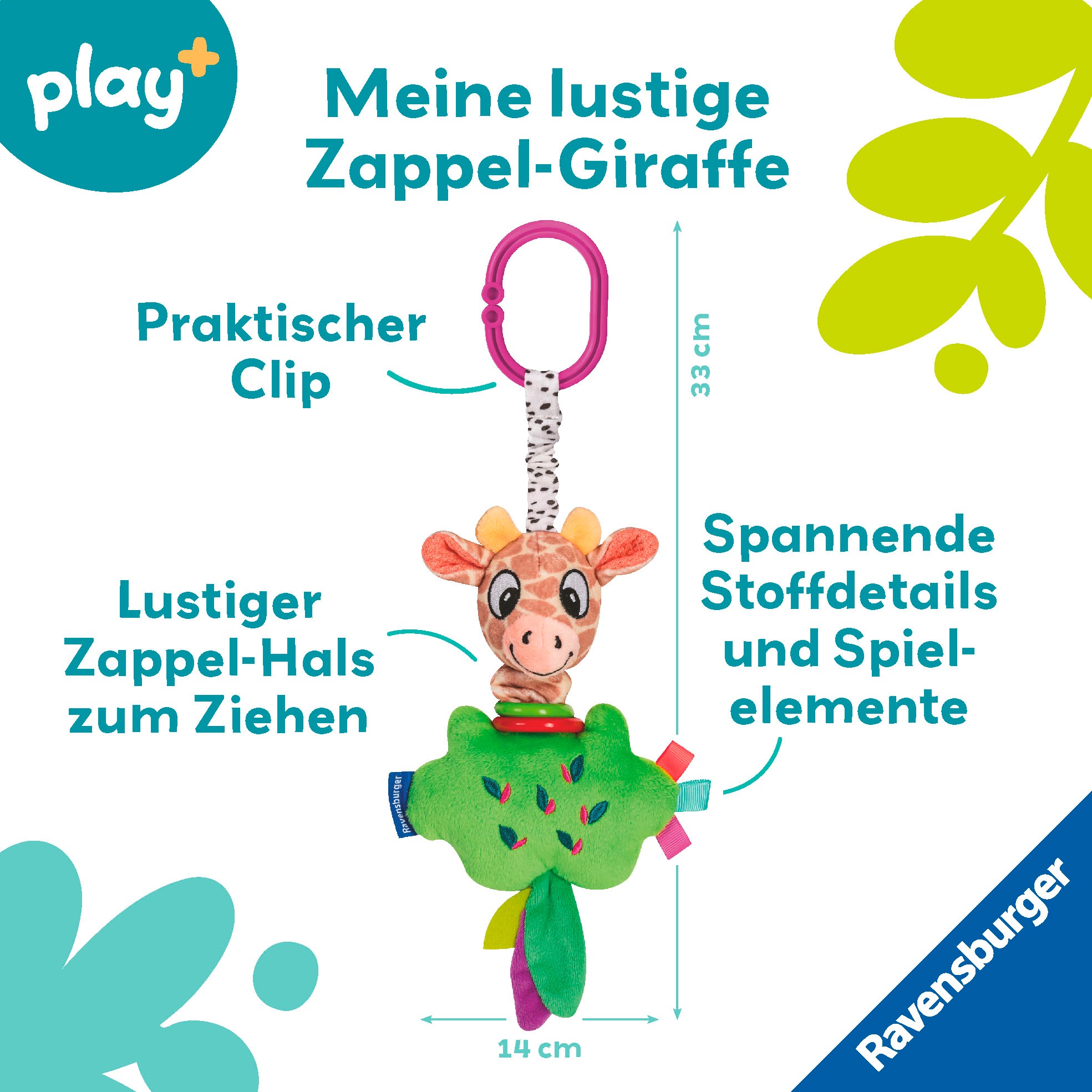 Ravensburger Greifspielzeug »Play+ Zappel-Giraffe«