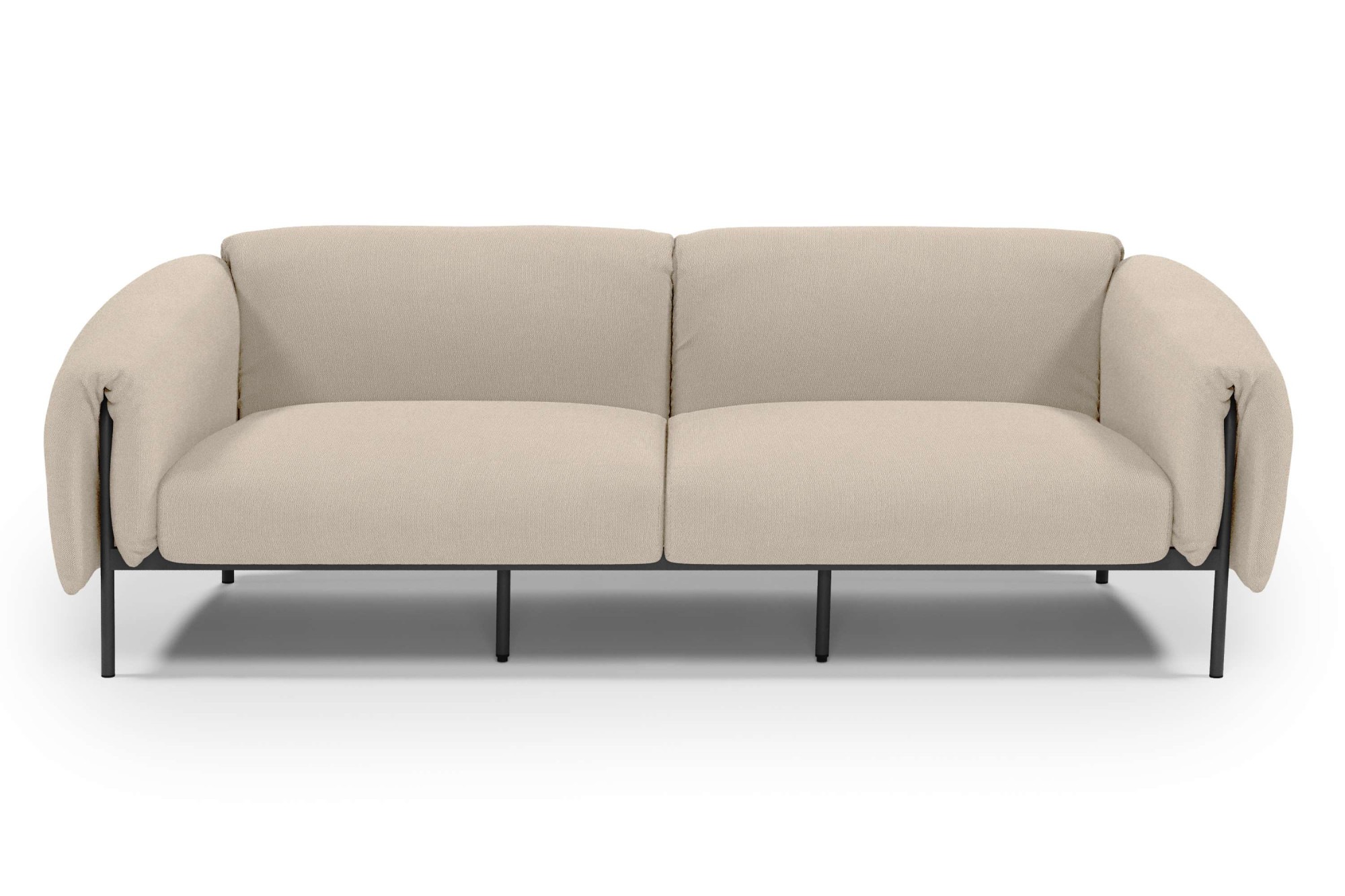 andas 3-Sitzer »Lumi«, Outdoor Gartensofa, wetterfeste Materialien, Breite 228 cm