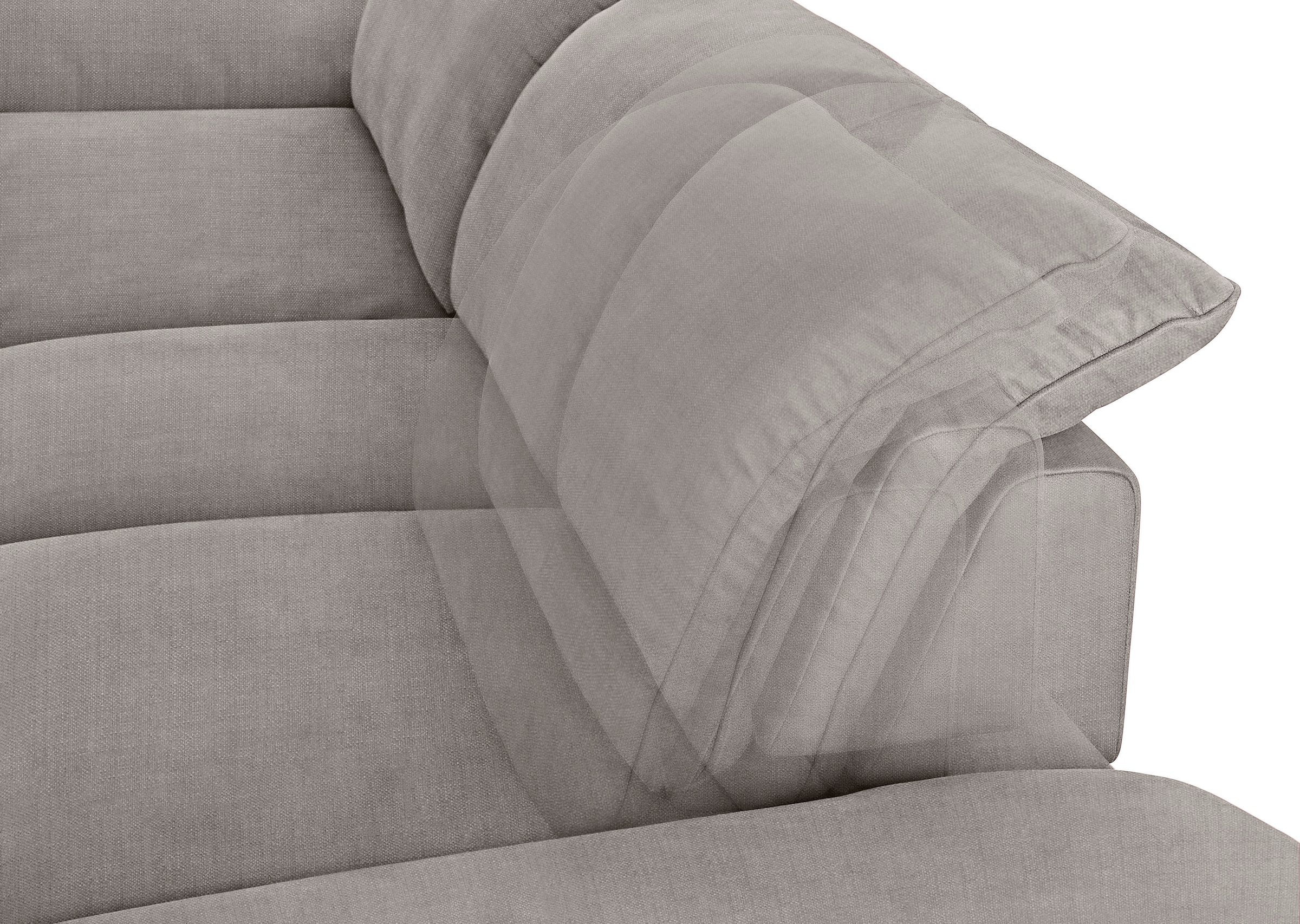 W.SCHILLIG Ecksofa »enjoy&MORE, Designsofa, elegant und bequem, L-Form«, Sitztiefenverstellung, Füße schwarz pulverbeschichtet, Breite 310 cm