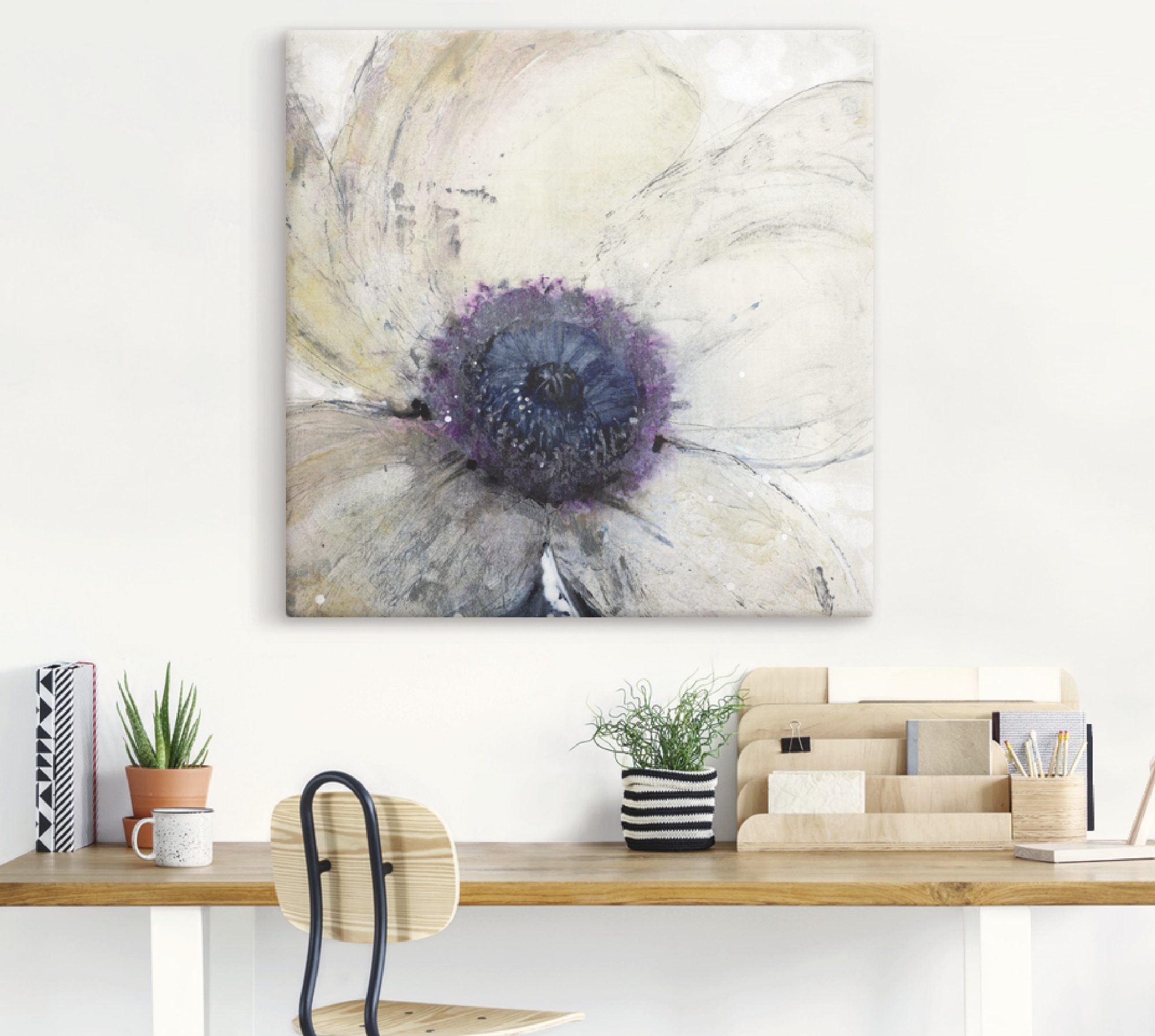 Artland Wandbild »Blumenfluss II«, Blumen, (1 St.), als Alubild, Outdoorbil günstig online kaufen