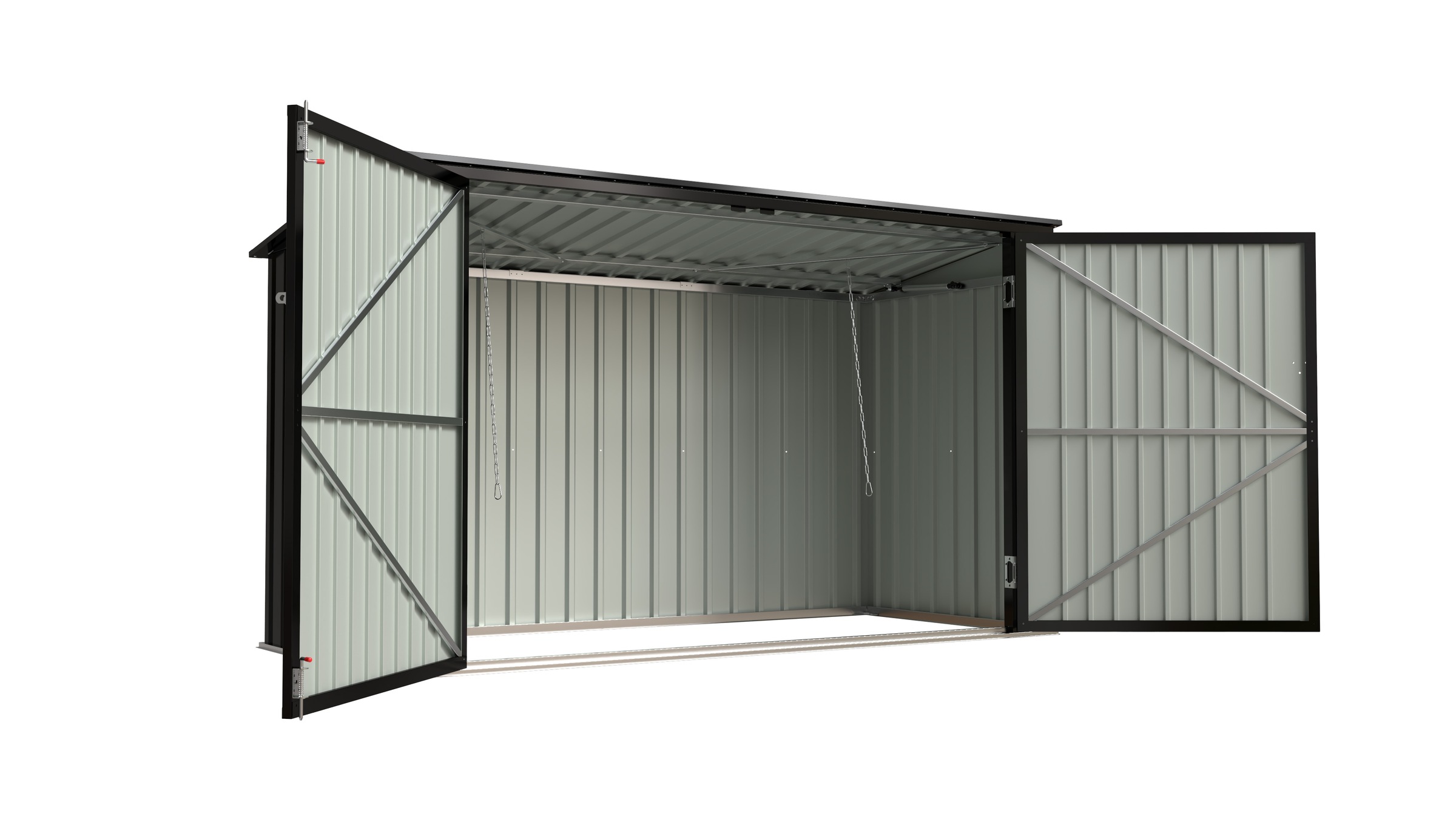 KONIFERA Mülltonnenbox »Fahrradbox aus Metall« BxTxH: 233x105x133 cm