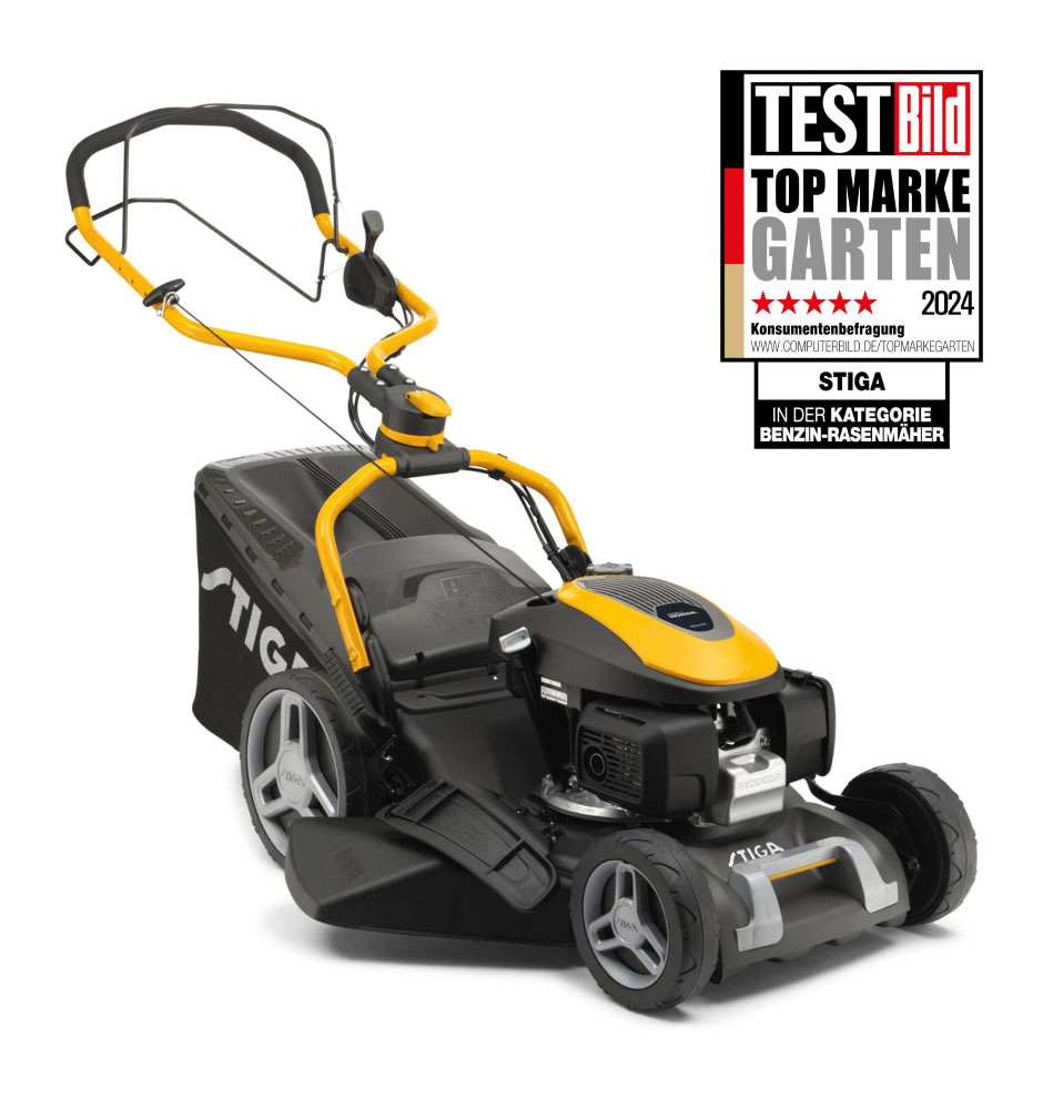 STIGA GARDEN Benzinrasenmäher »Combi 753 V«, Mulchfunktion, HONDA-Motor, Radantrieb