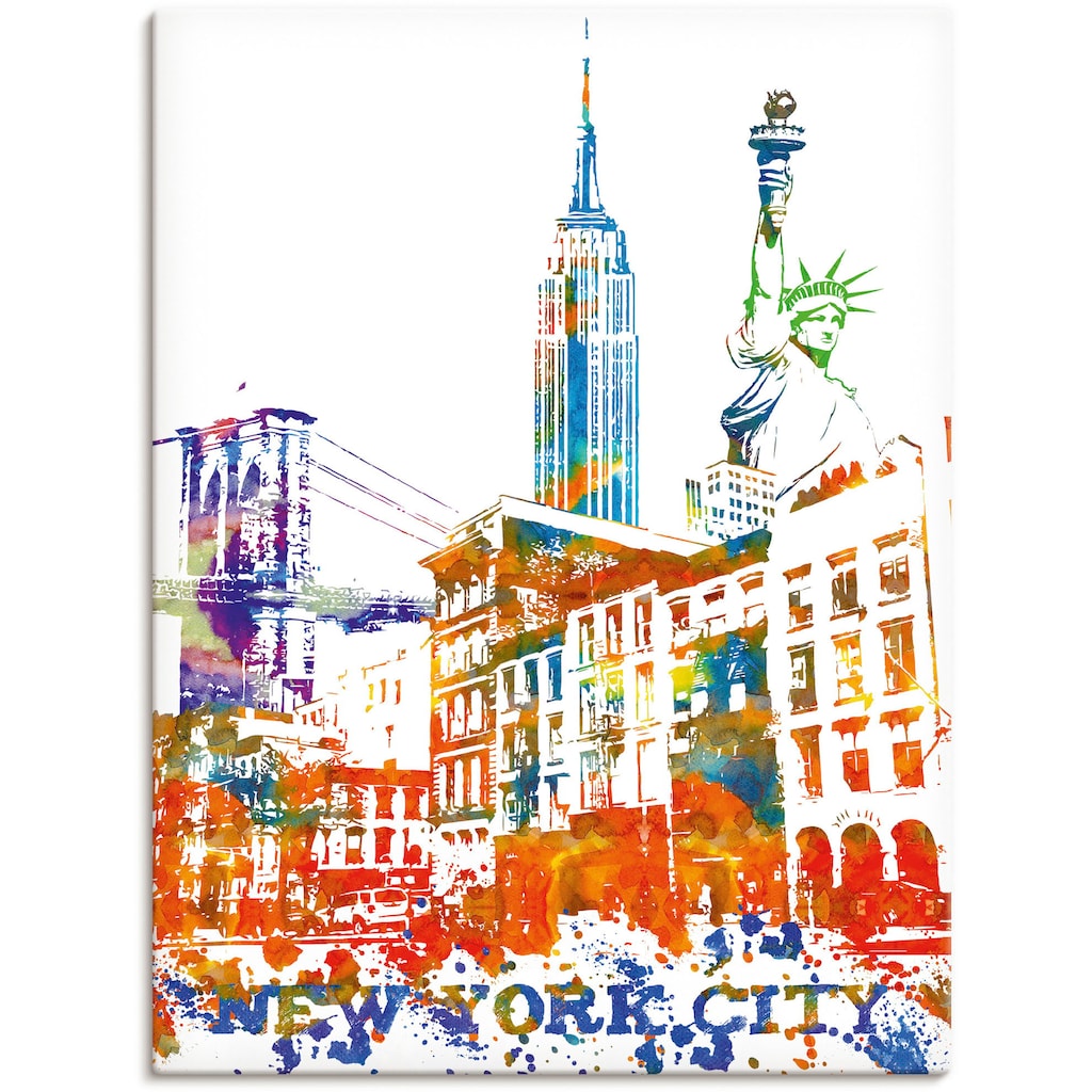 Artland Wandbild »New York City Grafik«, New York, (1 St.)