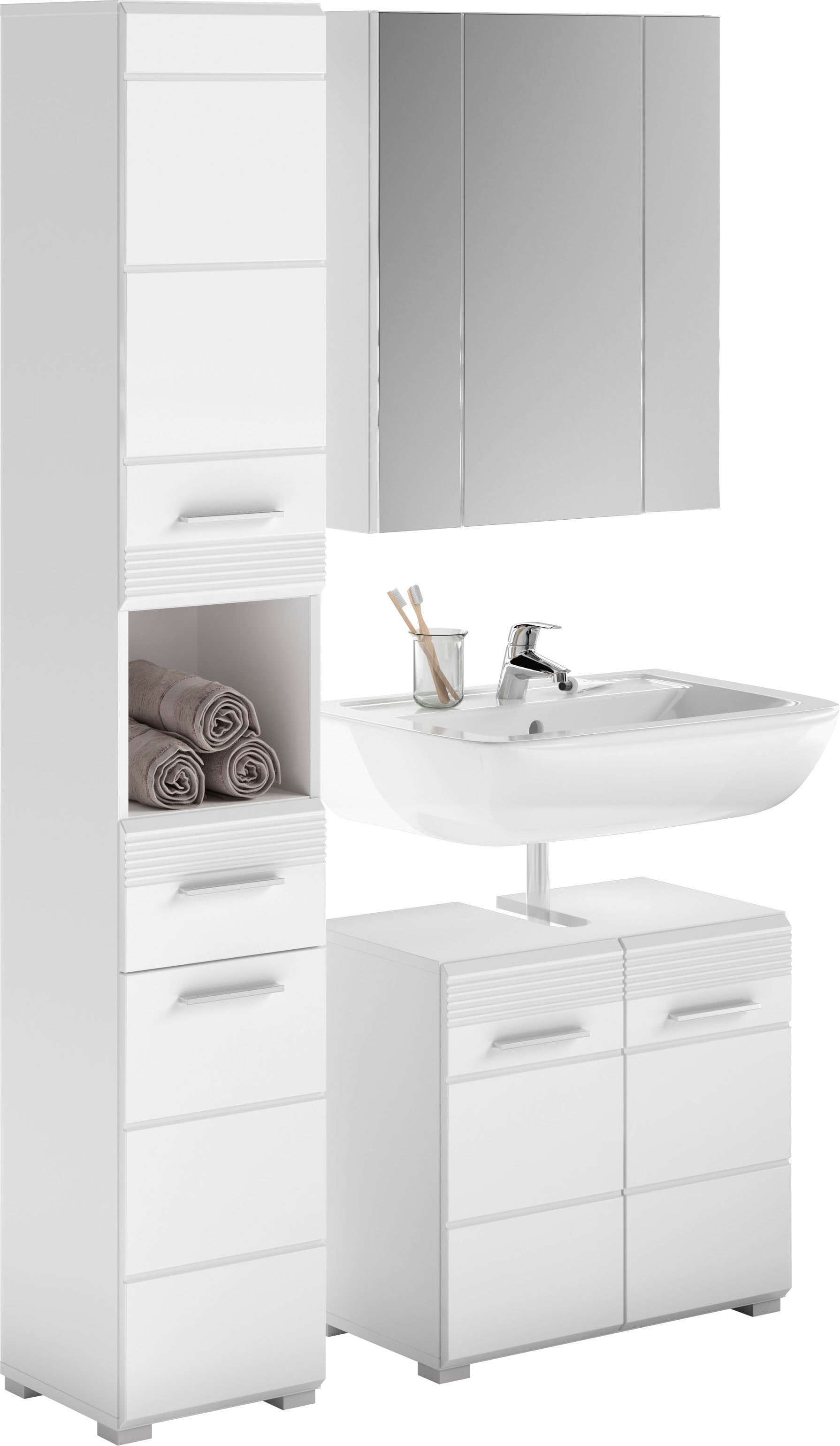 INOSIGN Badmöbel-Set »Malmö, 3 teilig, bestehend aus:« 3 Stk. tlg. günstig online kaufen