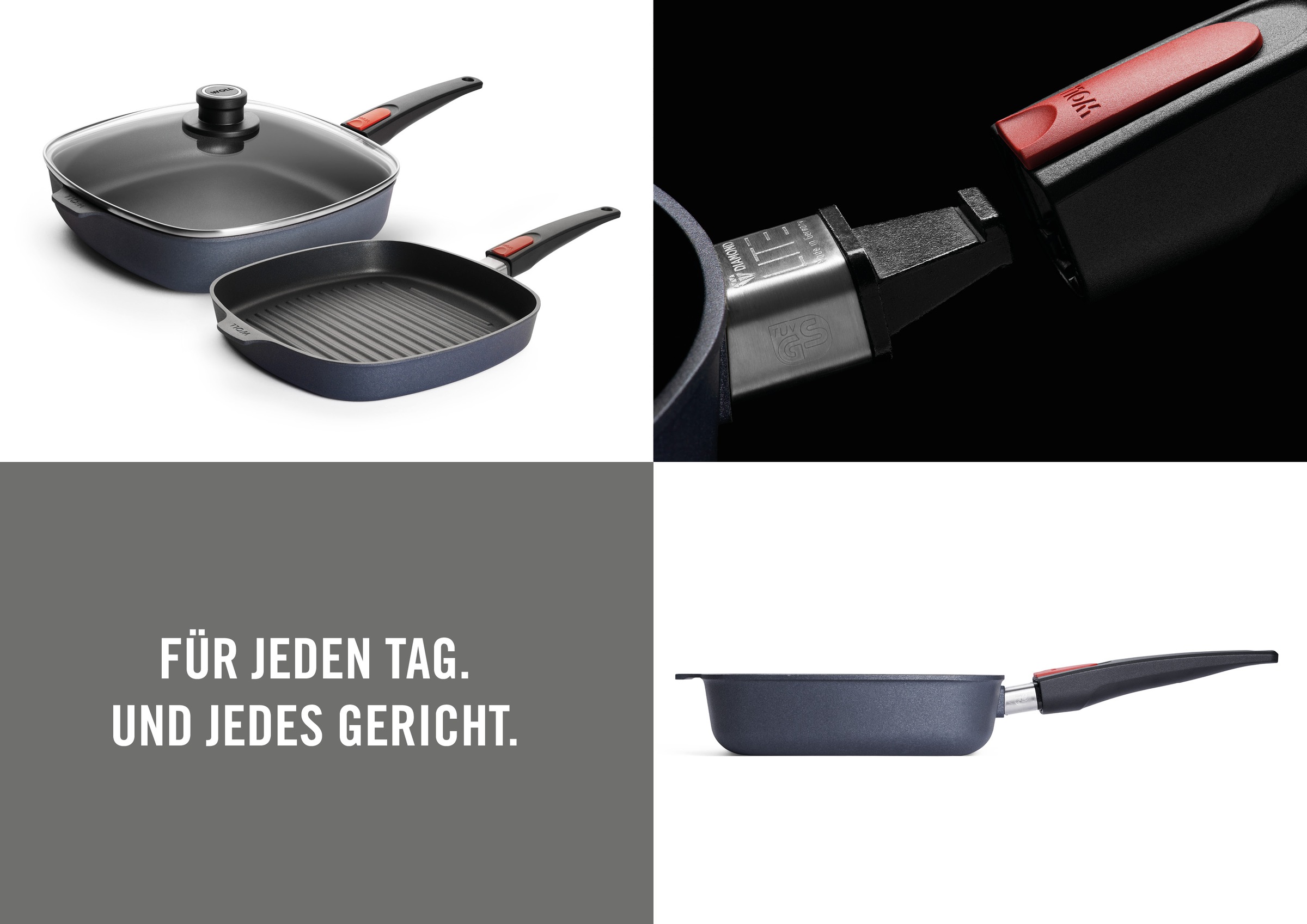 WOLL MADE IN GERMANY Pfannen-Set »Diamond Lite 28 x 28 cm« Aluminiumguss Se günstig online kaufen
