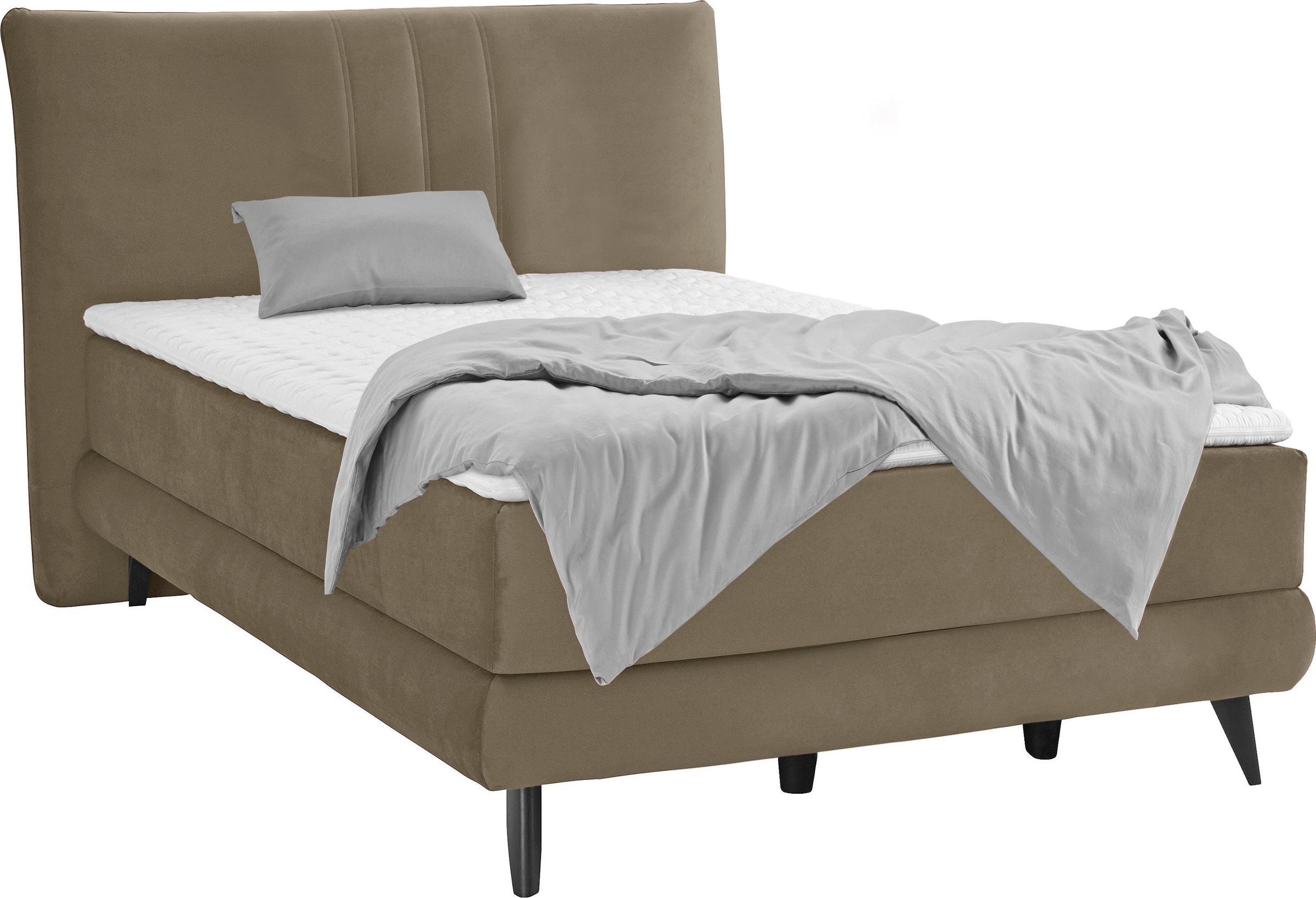 Places of Style Boxspringbett »Skien«, incl. Kaltschaumtopper, 2 Härtegrade, 3 Ausführungen