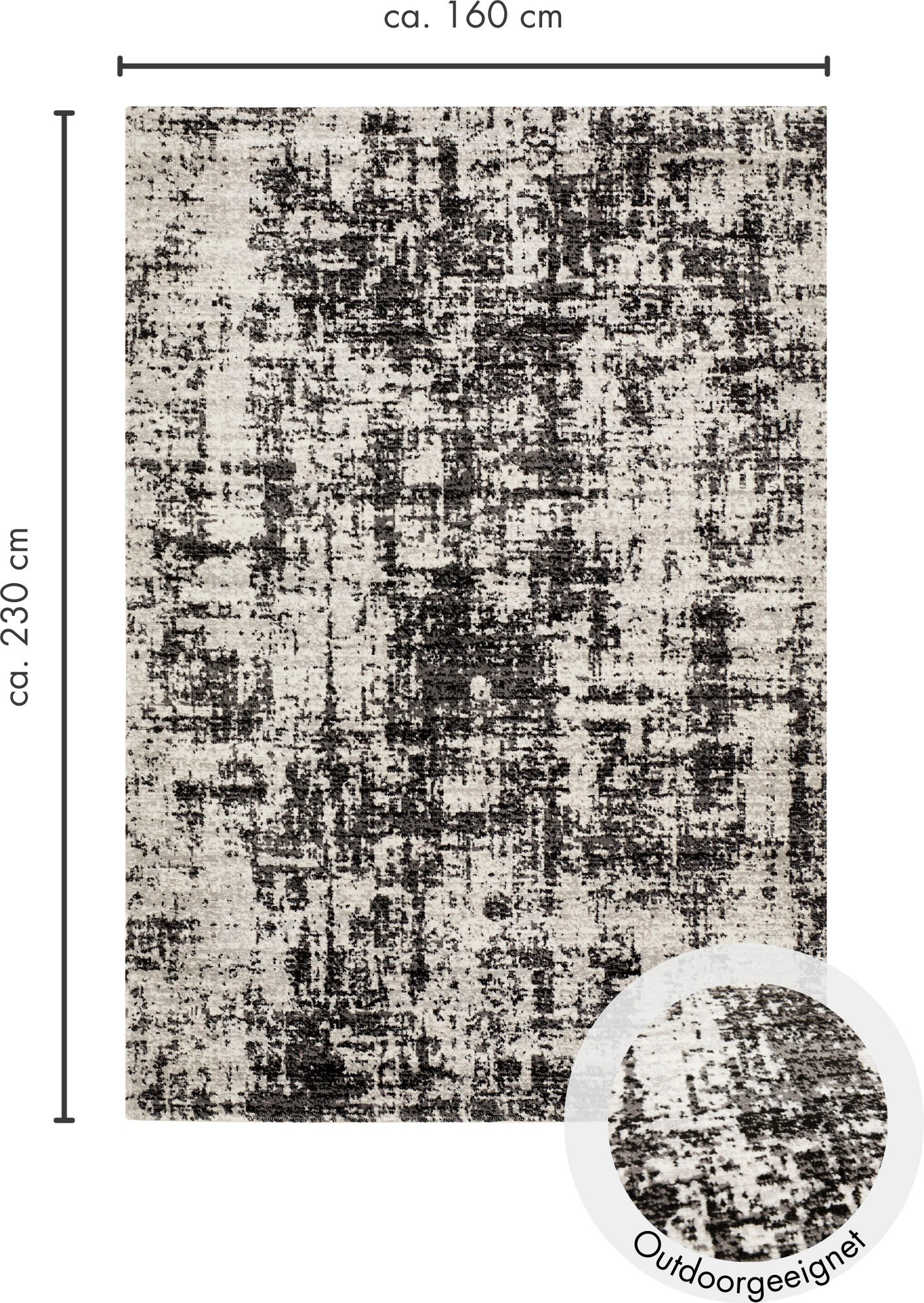 Andiamo Teppich »Colore«, rechteckig, 5 mm Höhe, verschieden Designs, In- und Outdoor geeignet, Wohnzimmer