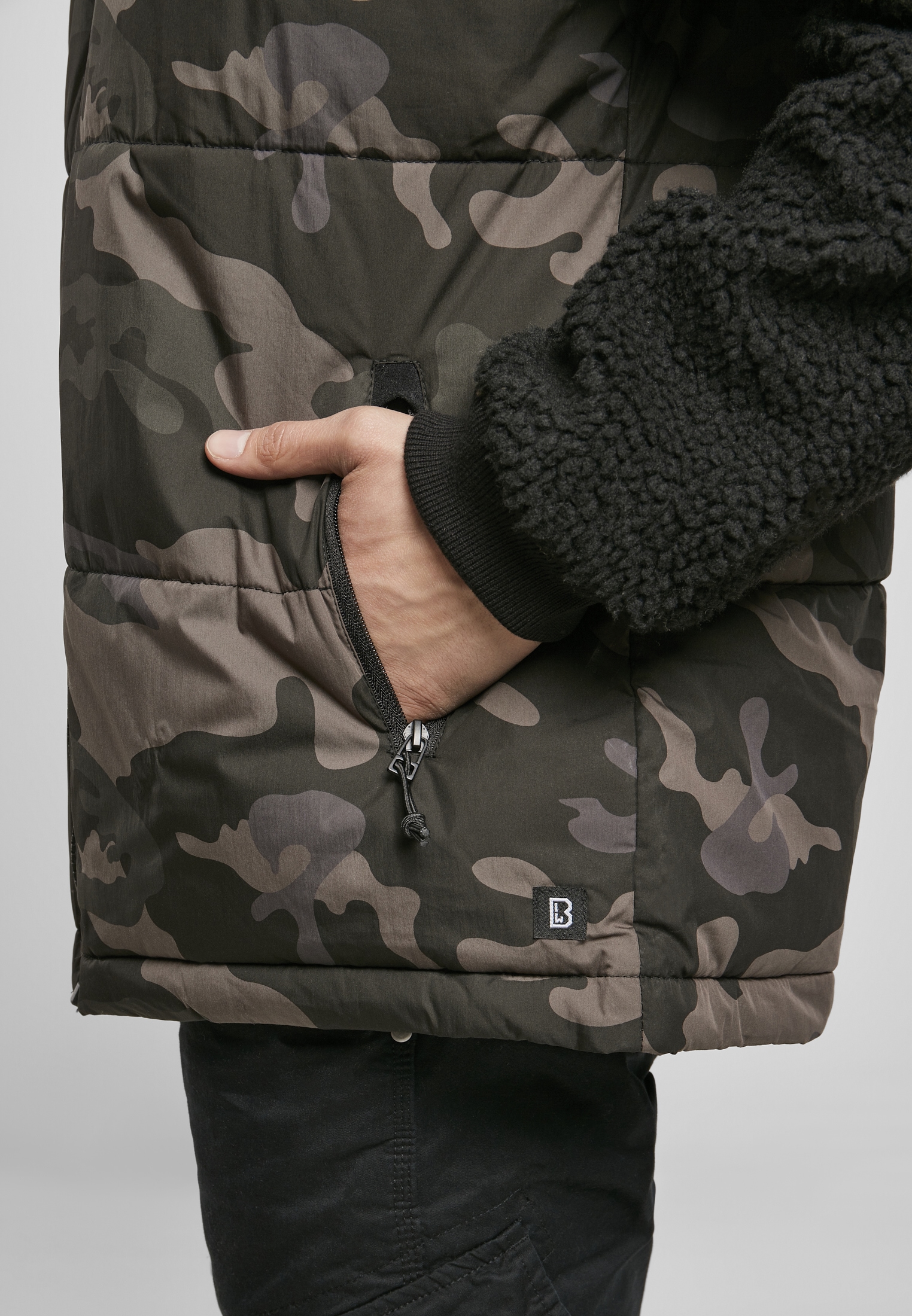 Brandit Allwetterjacke »Brandit Herren Jackson Teddyfleece Jacket« 1 Stk. tlg. ohne Kapuze