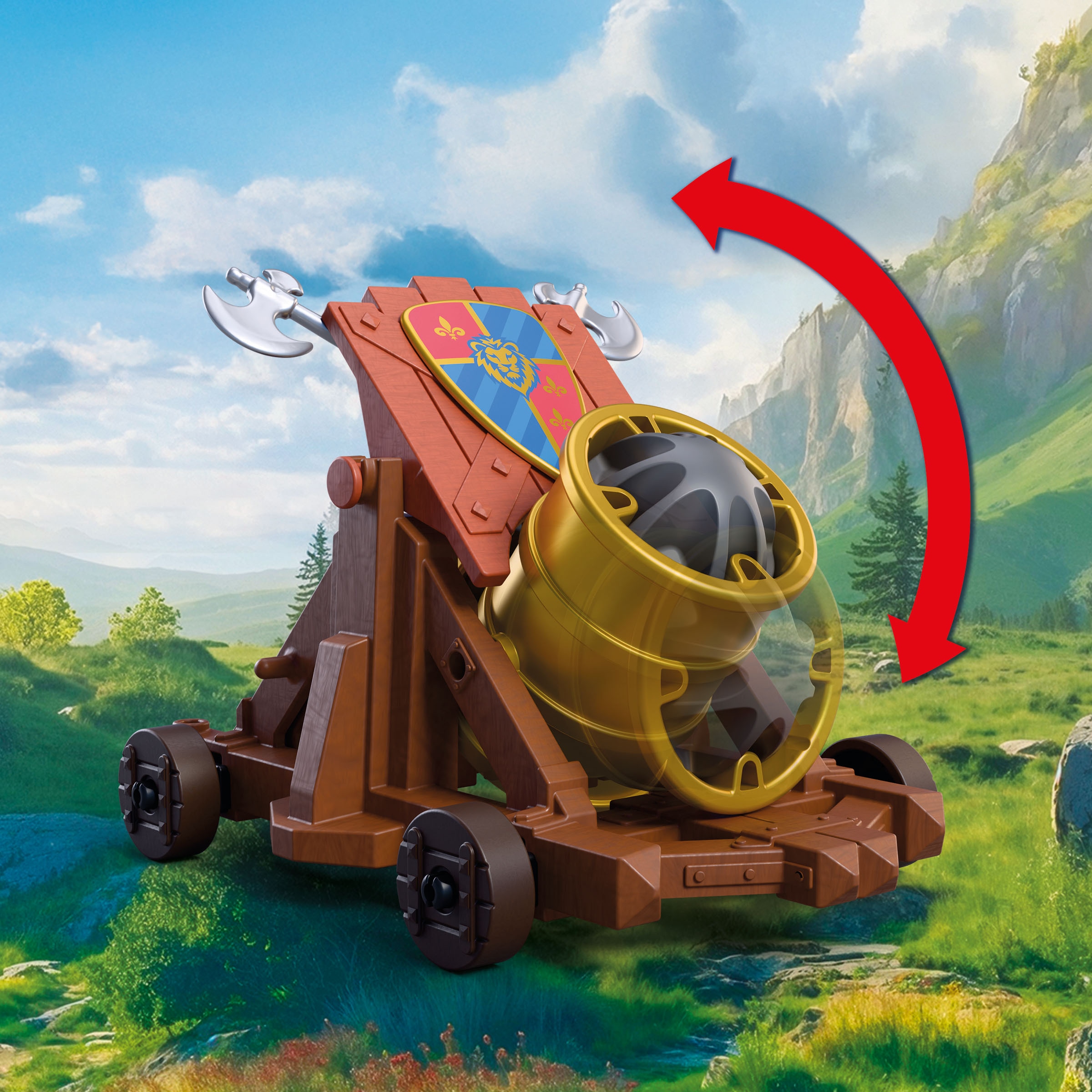 Playmobil® Konstruktions-Spielset »Schusswaffe Löwenritter (72115), Knights« Made in Europe