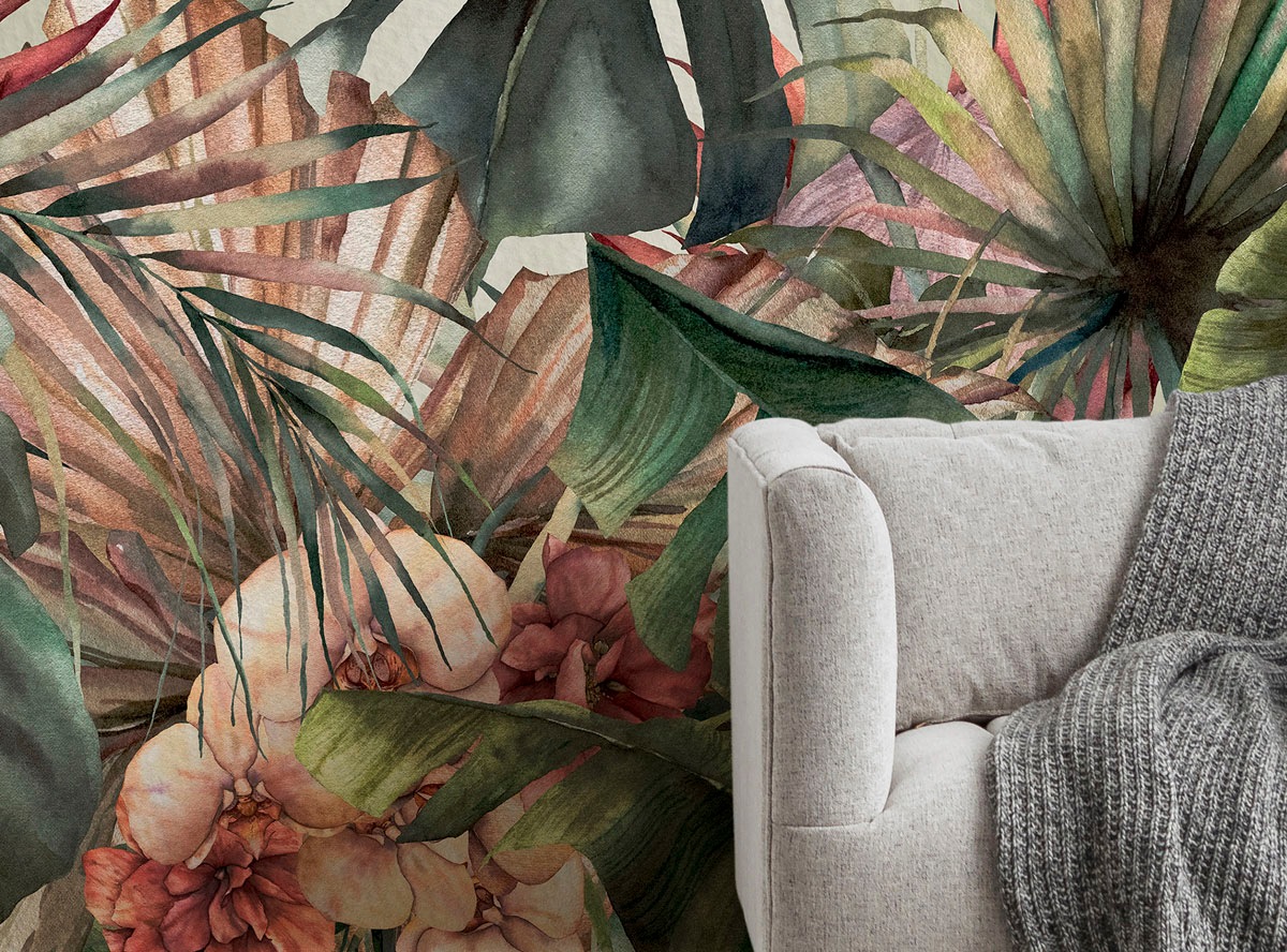 Komar Fototapete »Digitaldruck Vlies - Jungle Spot - Größe 400 x 250 cm«, bedruckt, Wohnzimmer, Schlafzimmer