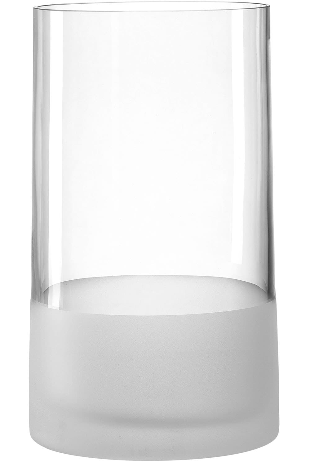 LEONARDO Tischvase »Dekovase Novara, handgefertigt« aus Glas, Höhe ca. 26 cm satiniert