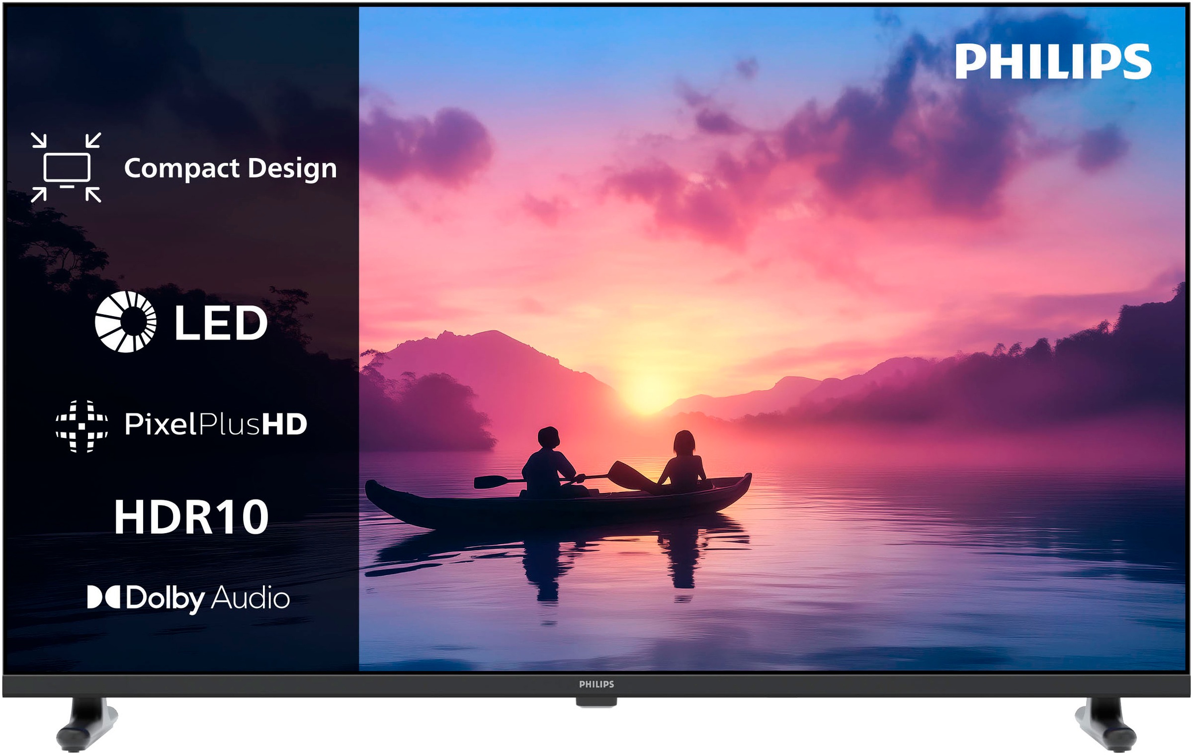 PHILIPS LED-Fernseher »32PHS6050/12« 80 cm/32 ′′ HD Smart-TV schwarz Klein. Intelligent. Absolut vielseitig.