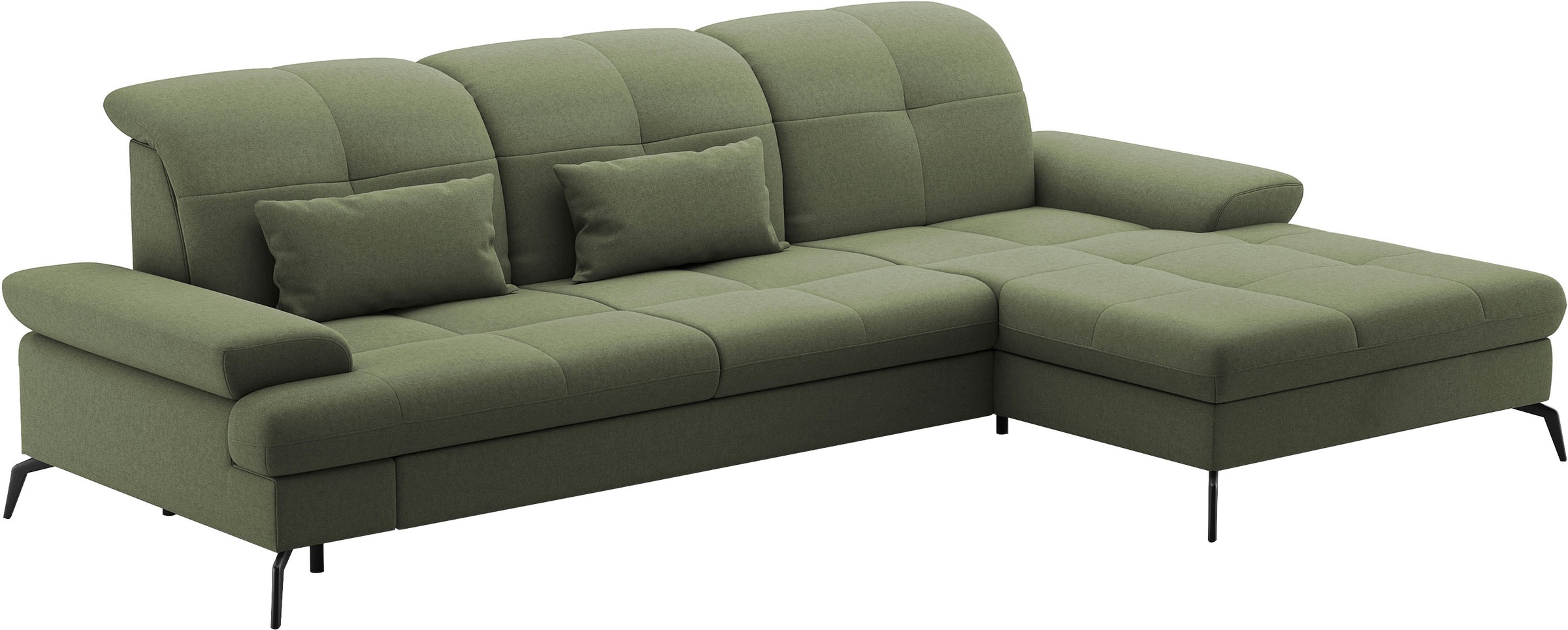 sit&more Ecksofa »Amica, L-Form, inkl. Sitztiefenverstellung & Armteilverstellung«, wahlweise mit Bettfunktion, Bettkasten und Kopfteilverstellung