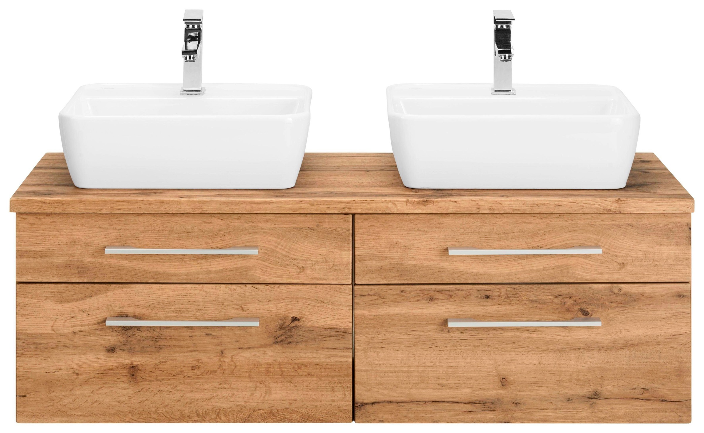 welltime Waschbeckenunterschrank »Davos«, Badmöbel, Waschtisch inkl. Waschbecken, Breite 120 cm
