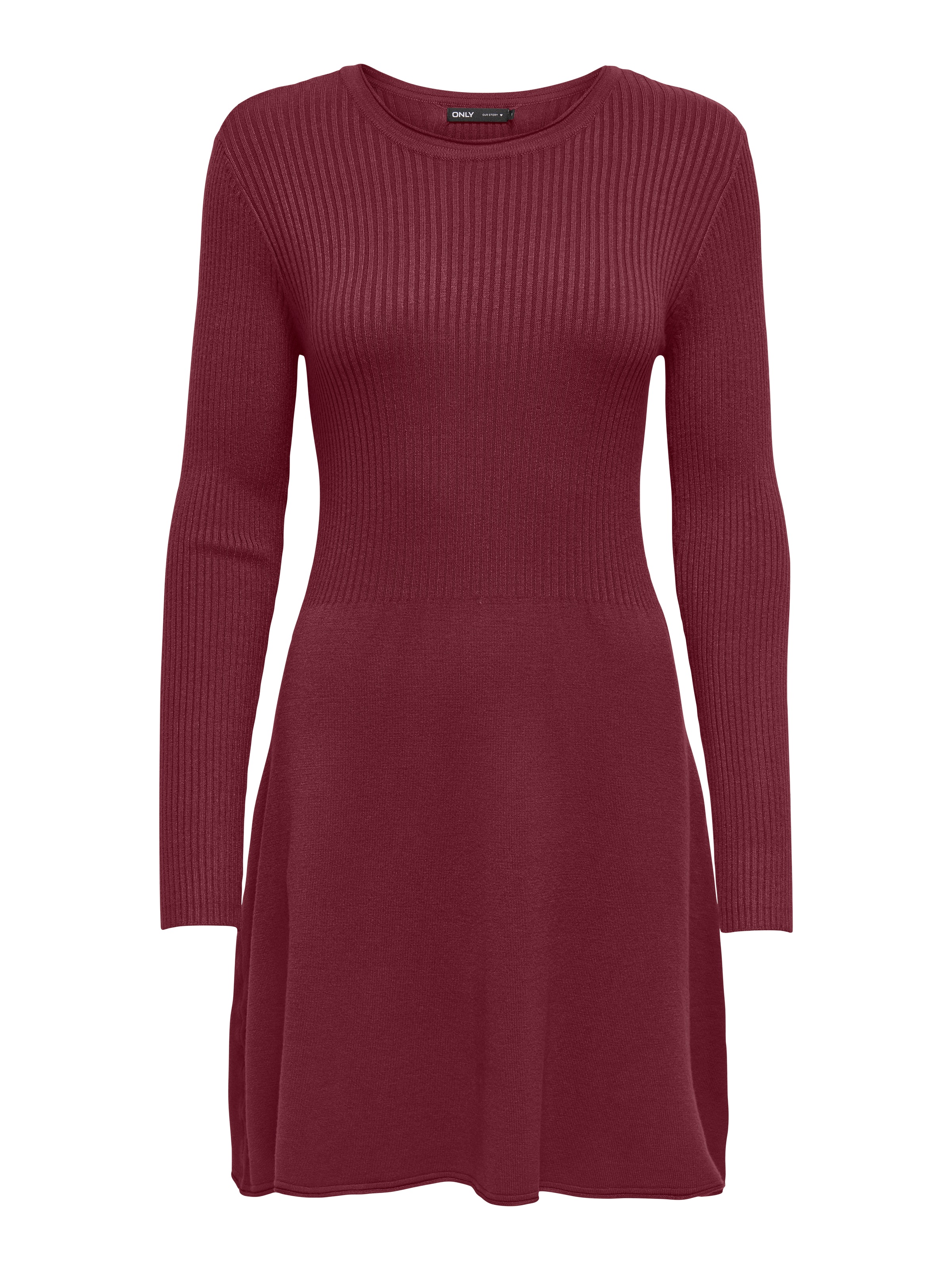 ONLY Strickkleid »ONLALMA L/S O-NECK DRESS KNT NOOS«