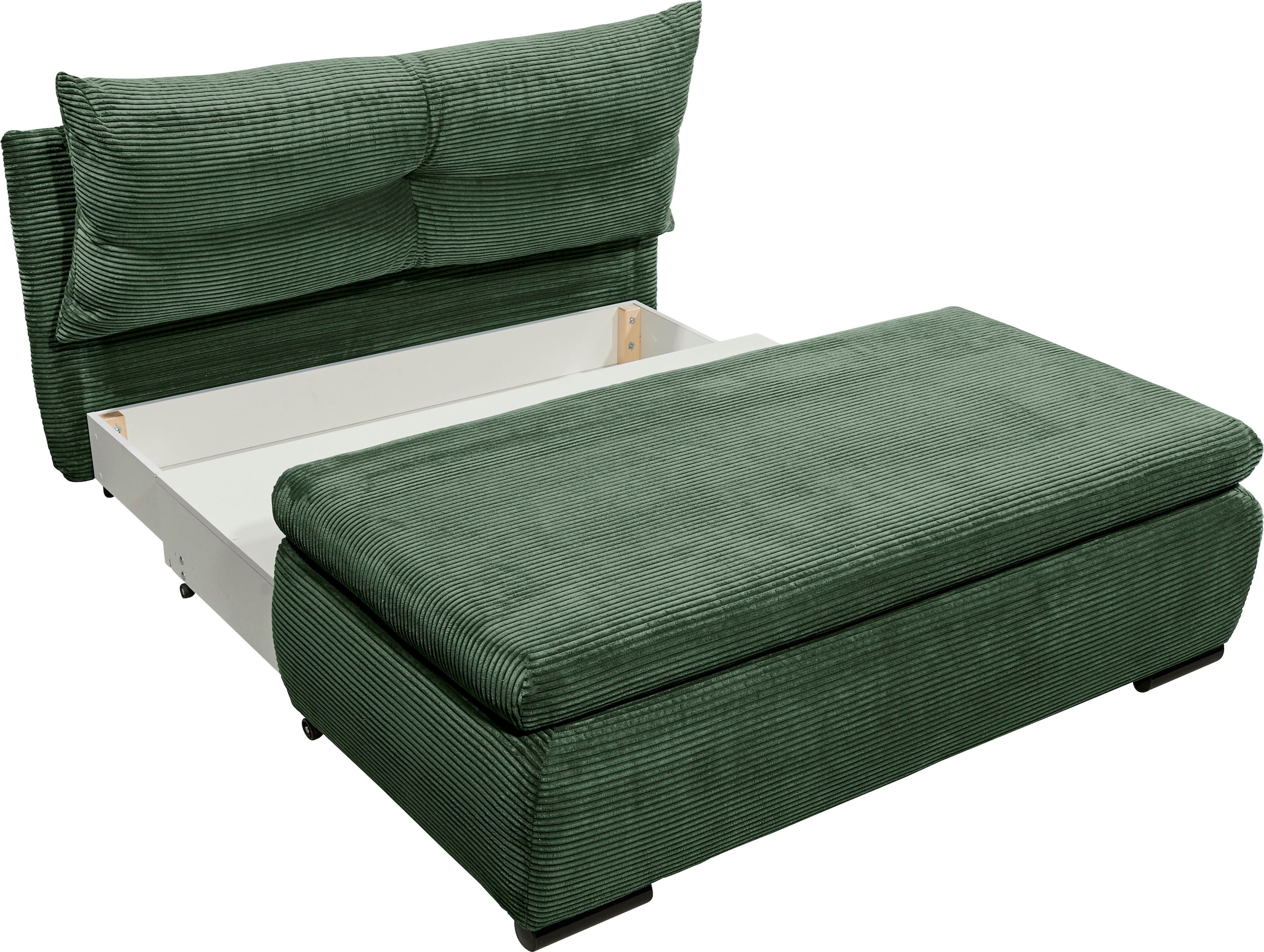 ED EXCITING DESIGN Schlafsofa »Charlie«, Schlafsessel mit Bettkasten & 1 Rückenkissen