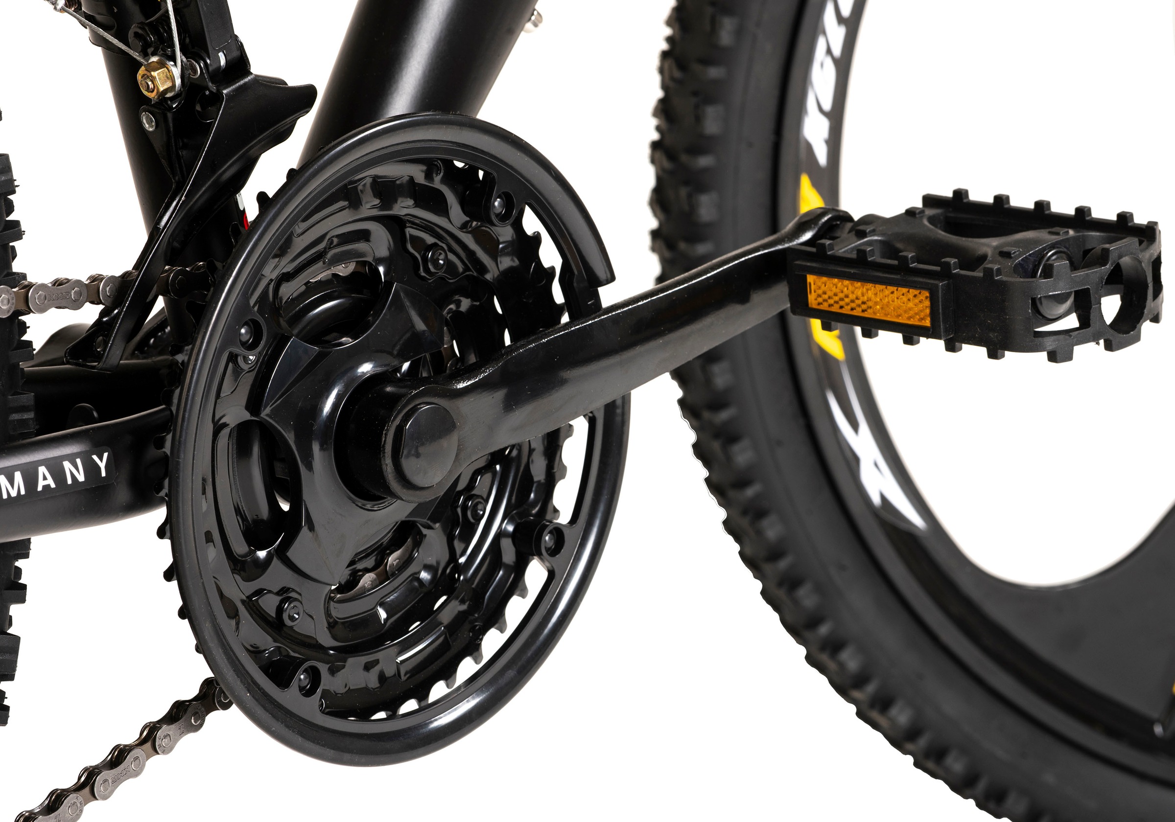 WYLD Mountainbike »Mountainbike Fully 26'' Bliss schwarz-gelb 21 Gänge«, 21 Gang, Kettenschaltung
