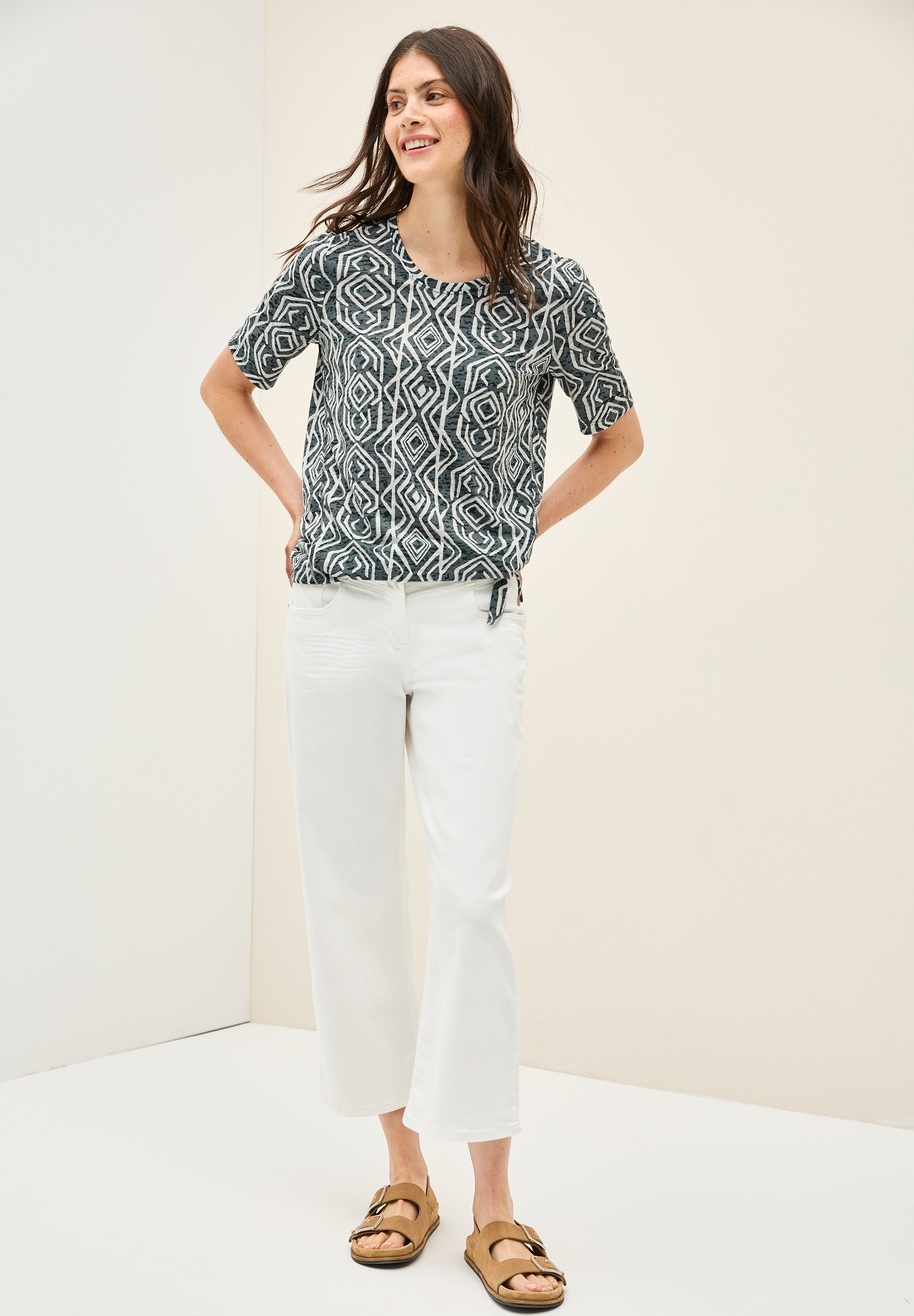 Cecil T-Shirt, in Ausbrenner-Optik