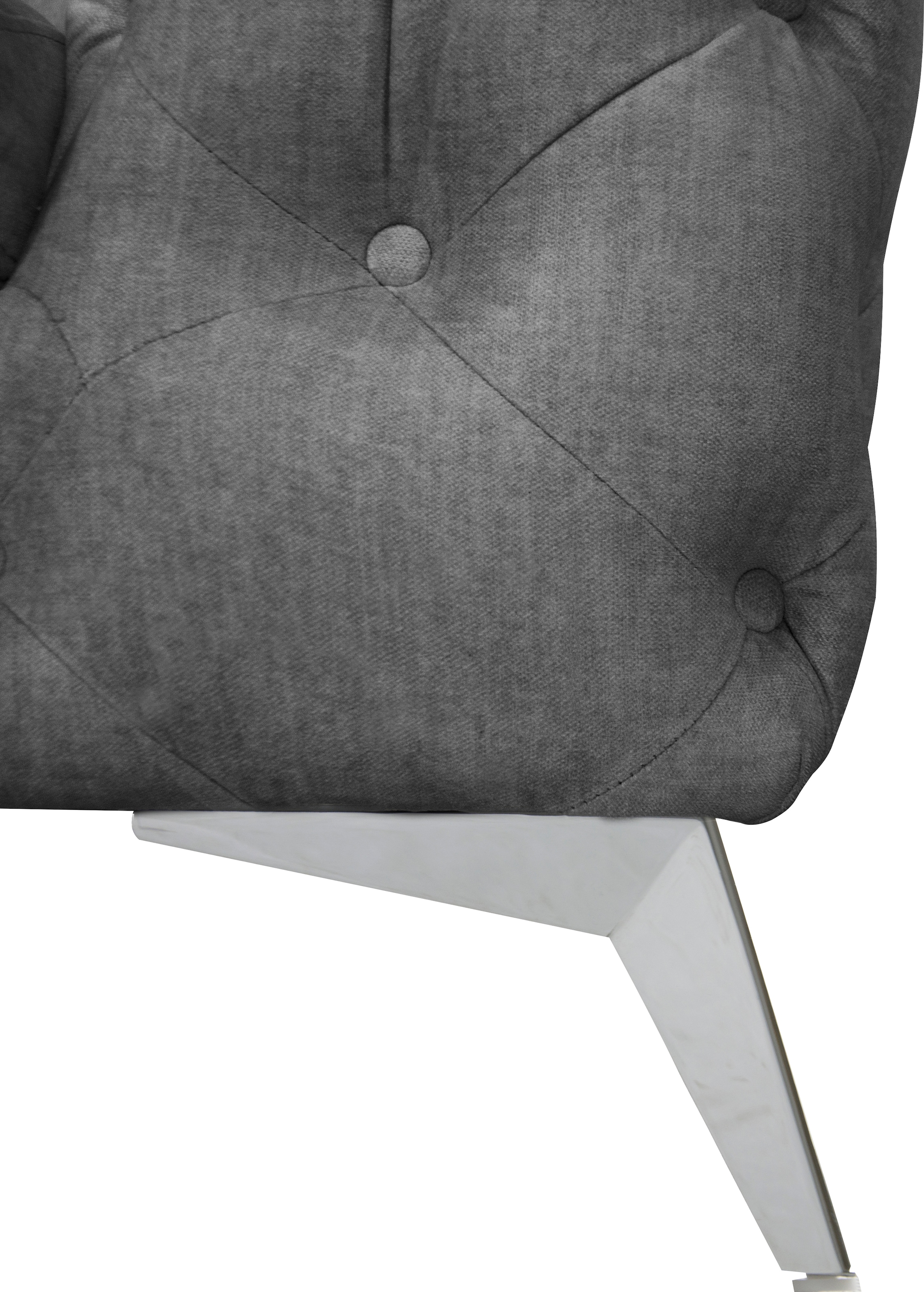 Leonique Chesterfield-Sofa »Glynis«, aufwändige Knopfheftung, moderne Chesterfield Optik, Fußfarbe wählbar