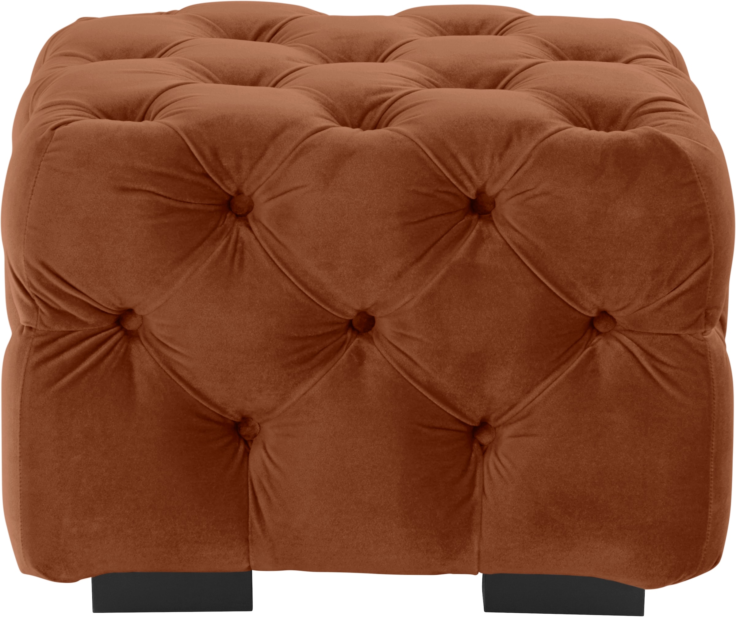 Guido Maria Kretschmer Home&Living Polsterhocker »Kalina«, mit klassischer Chesterfield-Knopfheftung, passend zur Serie "Kalina"