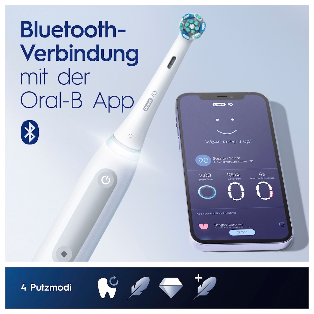 Oral-B Munddusche »Oral Health Center«, mit iO Series 4 elektrische Zahnbürste