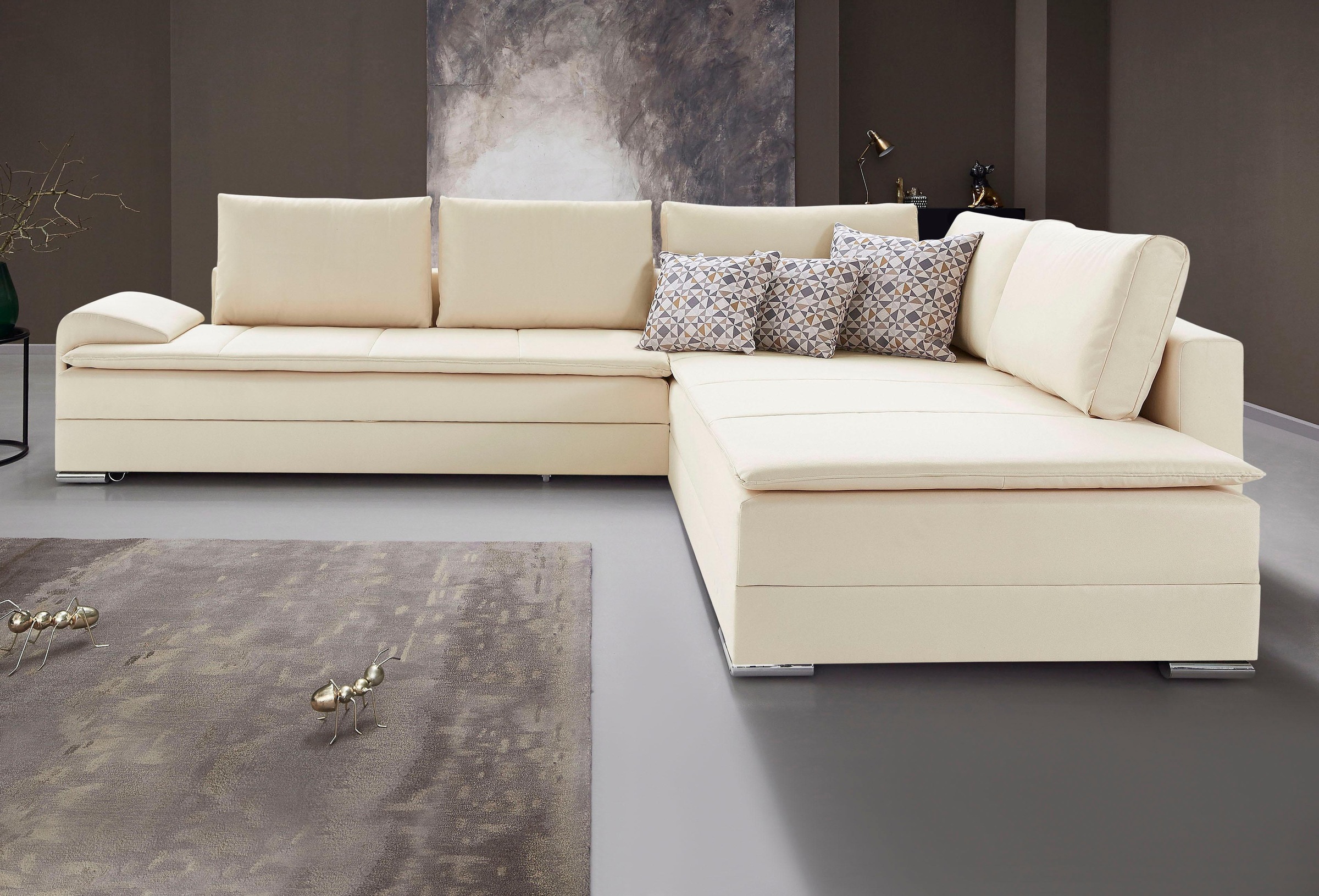 INOSIGN Ecksofa »Boxspringbett Night & Day L-Form mit Dauer-Schlaffunktion günstig online kaufen