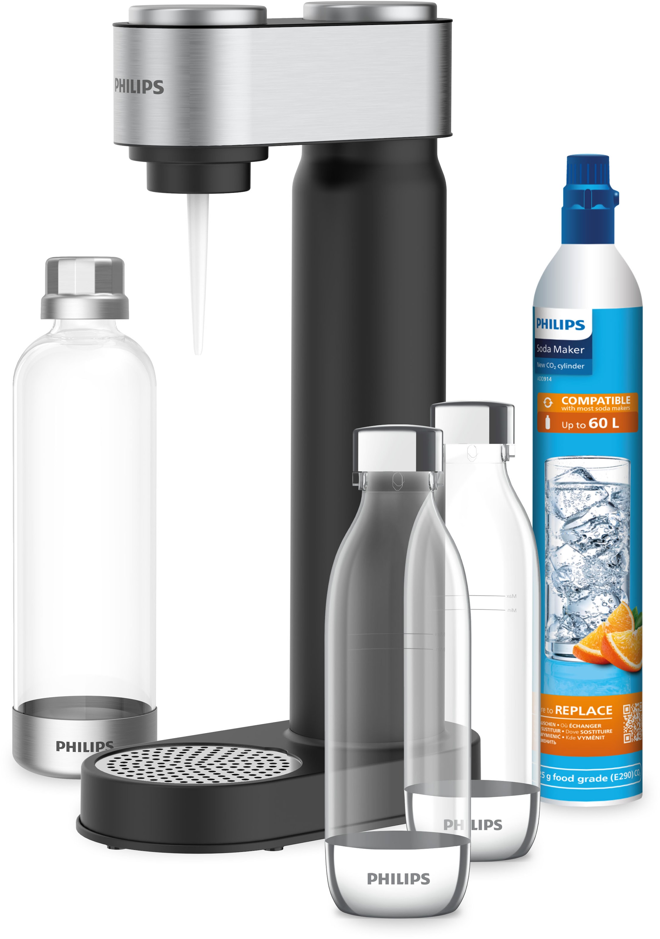Philips Wassersprudler »Philips Wassersprudler-Set Viva inkl. 3 Flaschen + günstig online kaufen