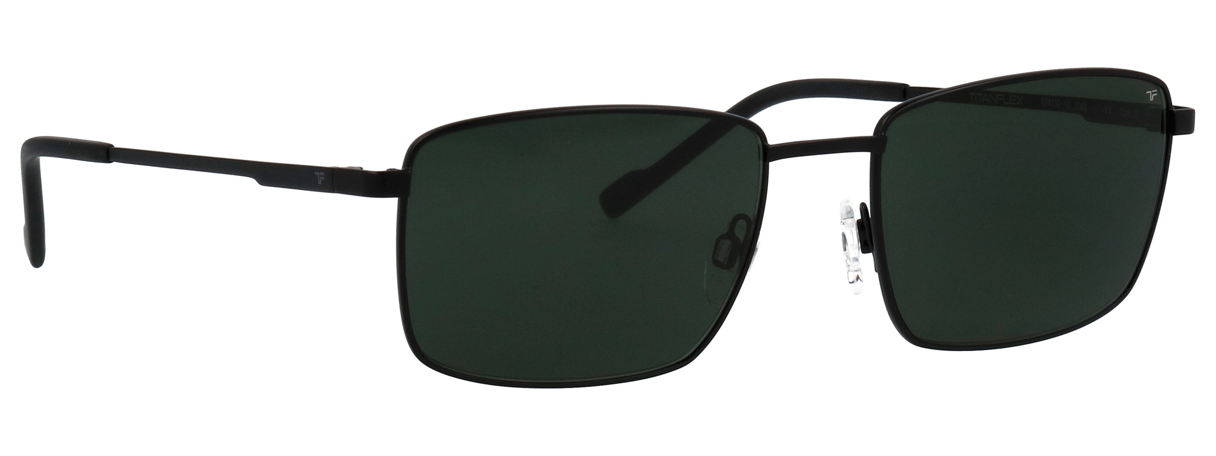 TITANflex Sonnenbrille »Modell 824132« Form Karree/Eckig, Logoschriftzug auf Bügel, Titanflexfassung
