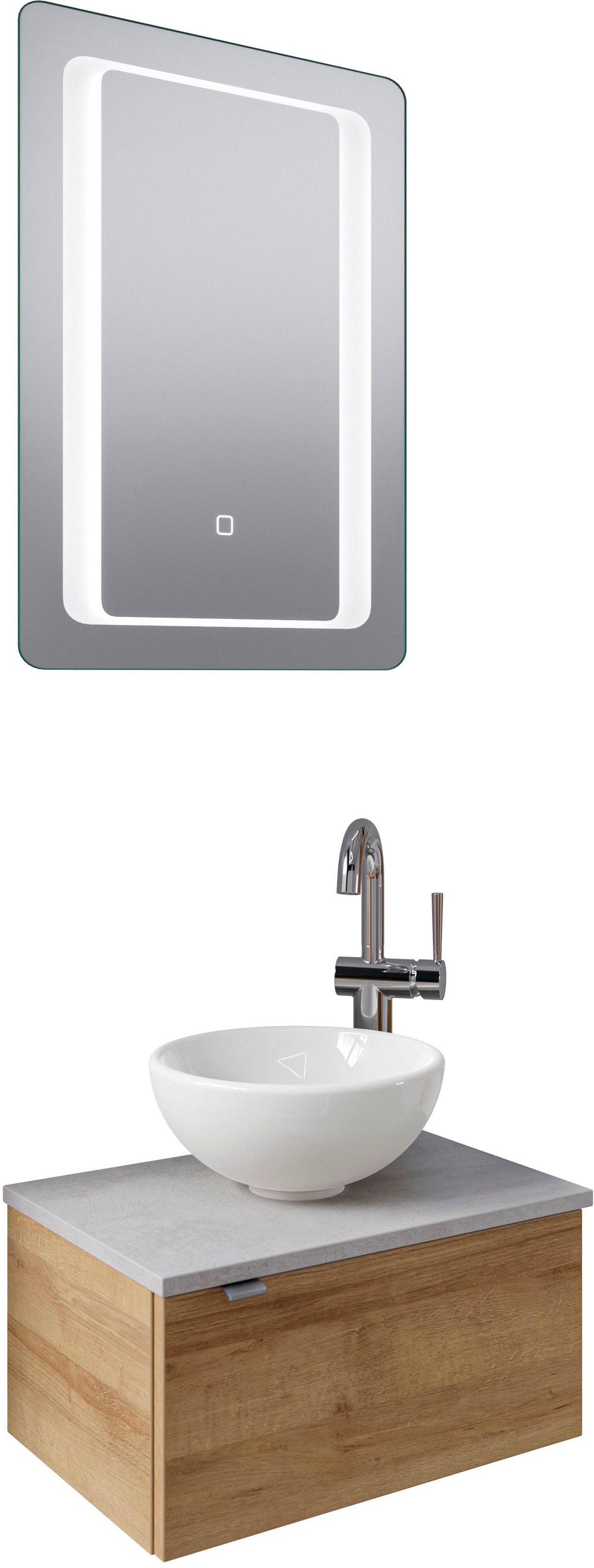 Saphir Badmöbel-Set »Serie 6915«, (4 St.), Gäste-Bad, 51 cm breit, mit LED- günstig online kaufen