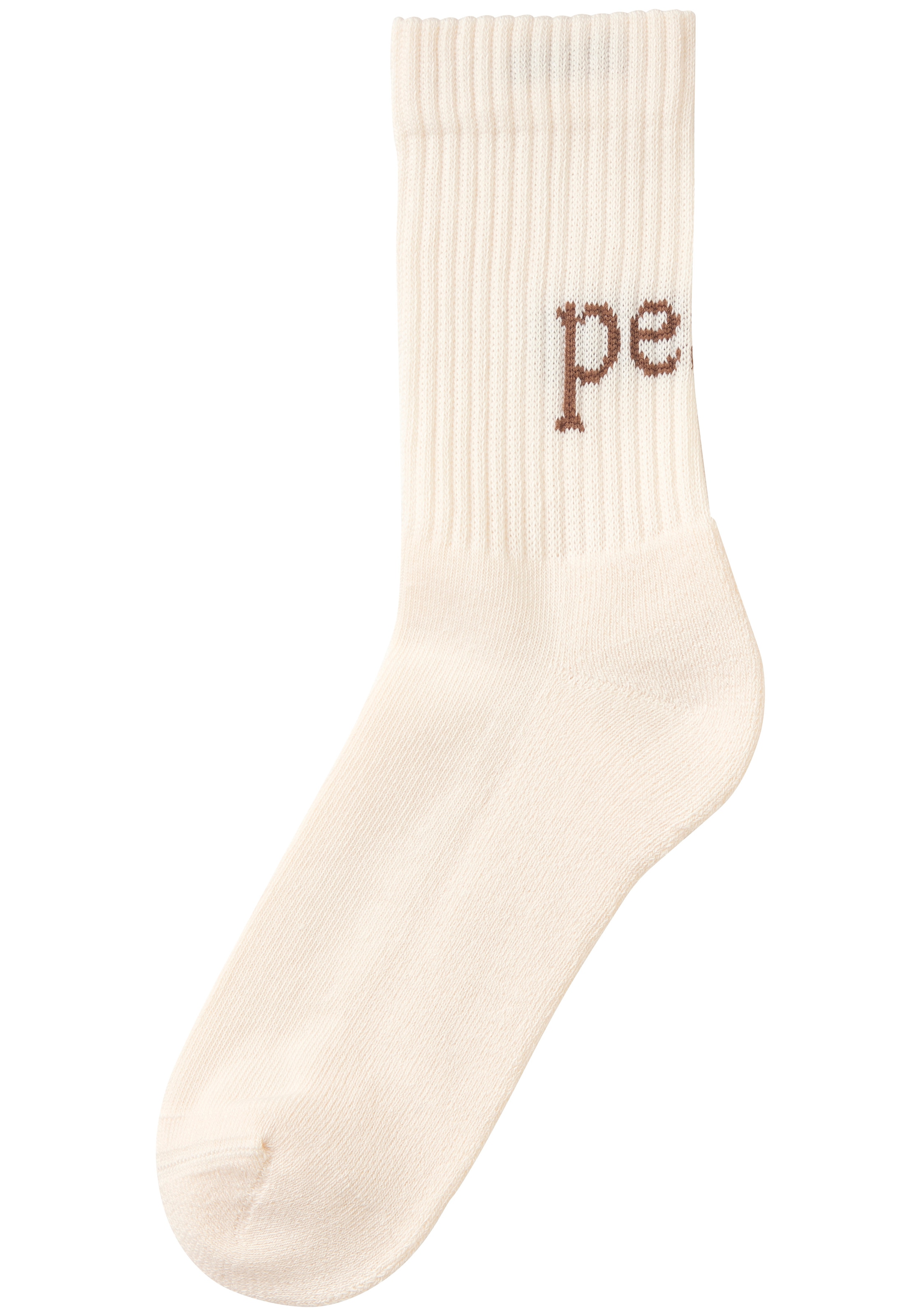 H.I.S Tennissocken »Damen Sportsocken daily socks« Packung, 7 Paar tlg. mit Fußfrottee und ansprechenden Schriftzügen
