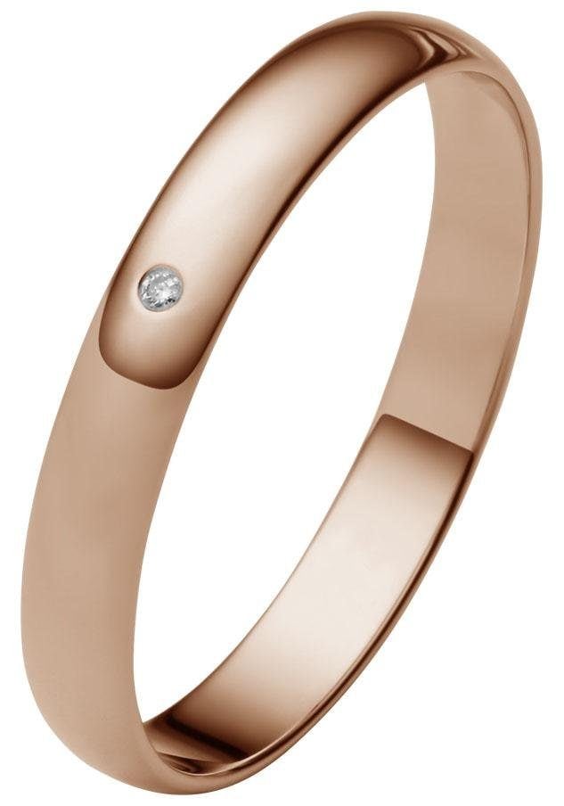 Firetti Trauring »Schmuck Geschenk Gold 375 Hochzeit Ehering "LIEBE"«, Made in Germany, wahlweise mit oder ohne Brillant