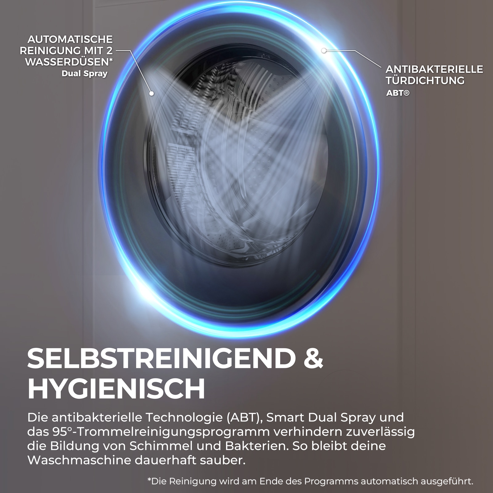 Haier Waschtrockner »HWD90-BP14667TU1« G7 Serie 9 kg /5 kg Trommelbeleuchtung & Wi-Fi