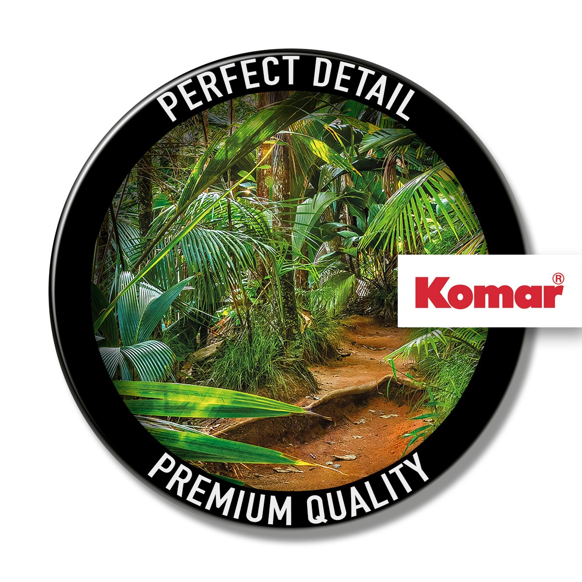 Komar Fototapete »Jungle Trail - Größe 368 x 254 cm«, bedruckt, Wohnzimmer, Schlafzimmer