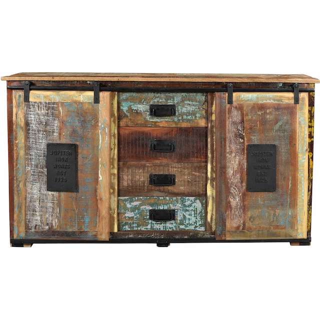 SIT Sideboard »Jupiter«, aus recyceltem Altholz, Shabby Chic, Vintage auf  Raten bestellen
