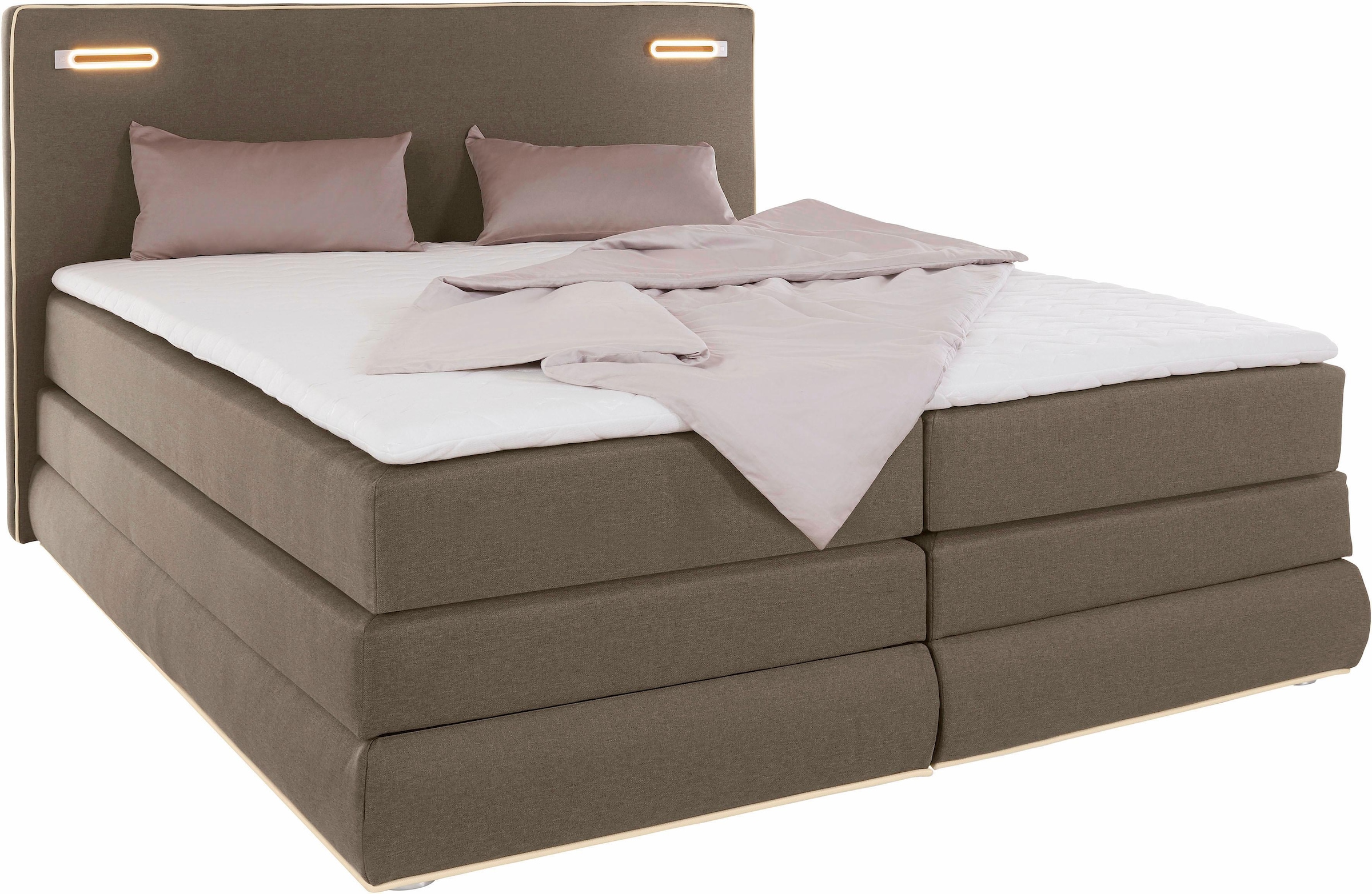 COLLECTION AB Boxspringbett »Ninoni«, inkl. Bettkasten, Topper und wahlweis günstig online kaufen