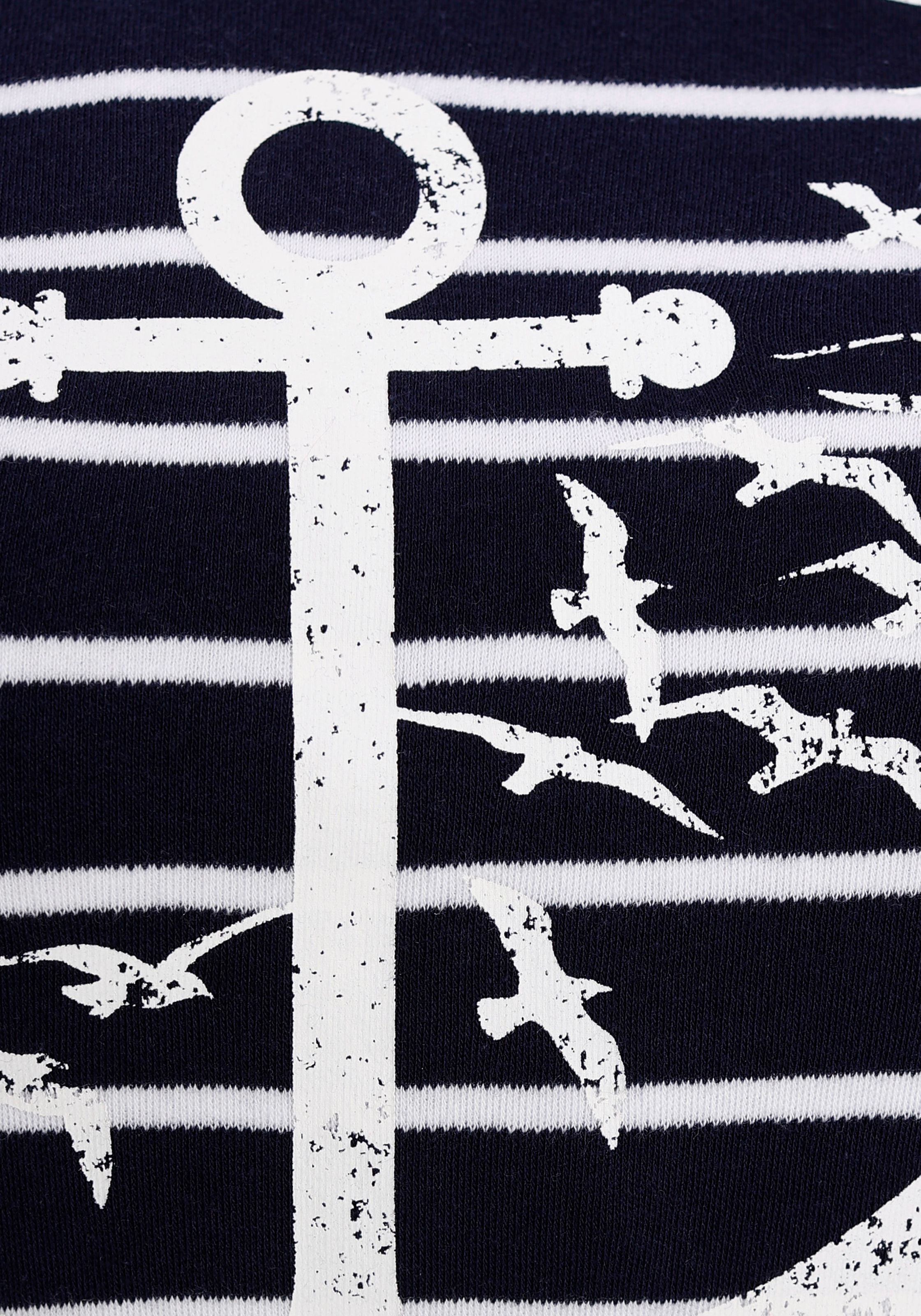 KangaROOS Sweatshirt, Langarm mit Daumenlöchern, figurbetont, Stehkragen mit Kordelzug