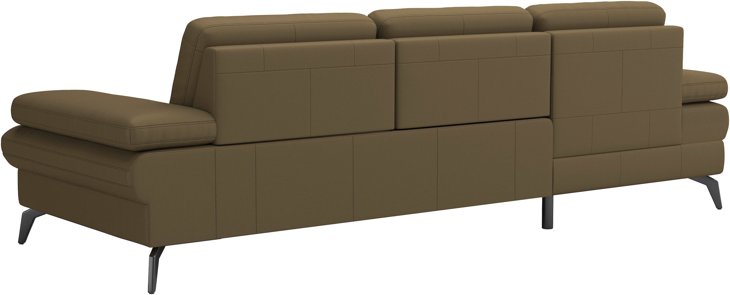 sit&more Ecksofa »Morris L-Form, inkl. Sitztiefenverstellung«, wahlweise mit Armteilverstellung, Bettfunktion & Bettkasten